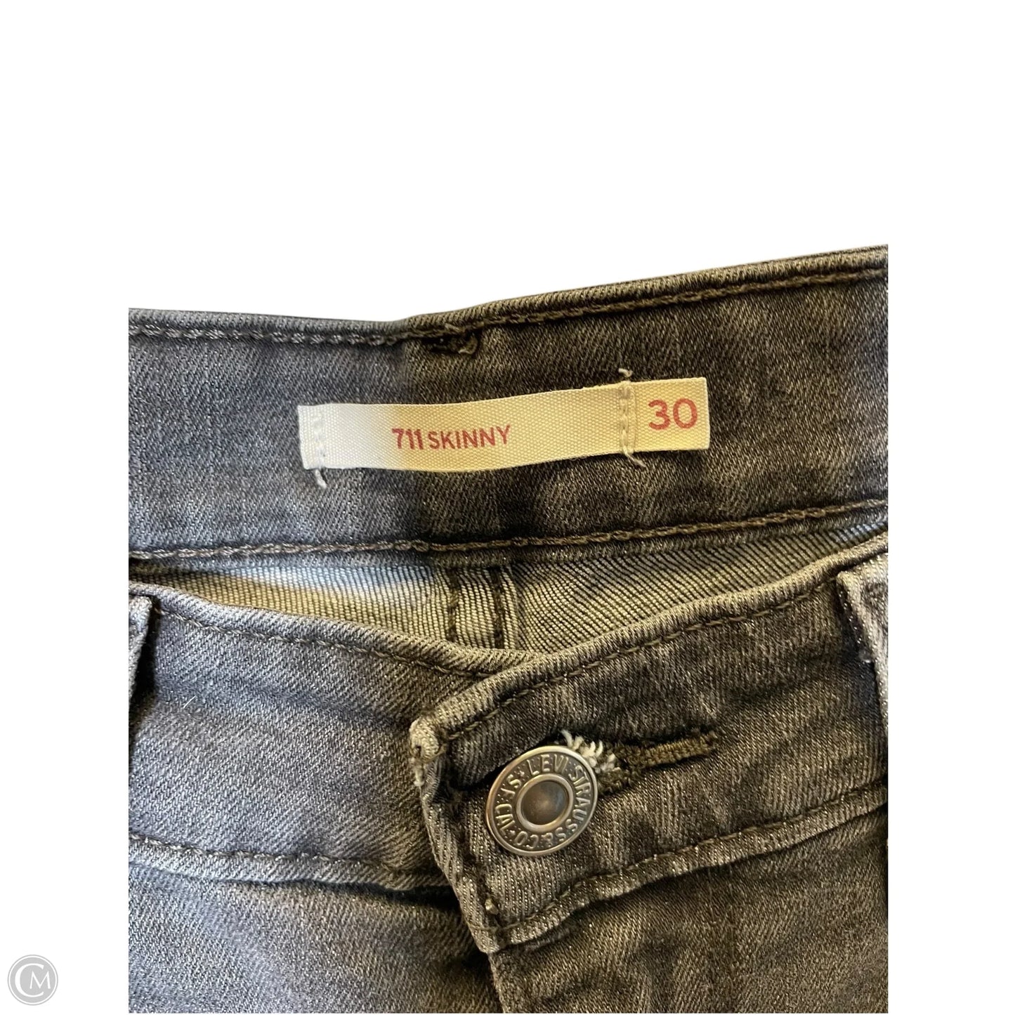 Jeans Straight By Levis In Black, Size: 10