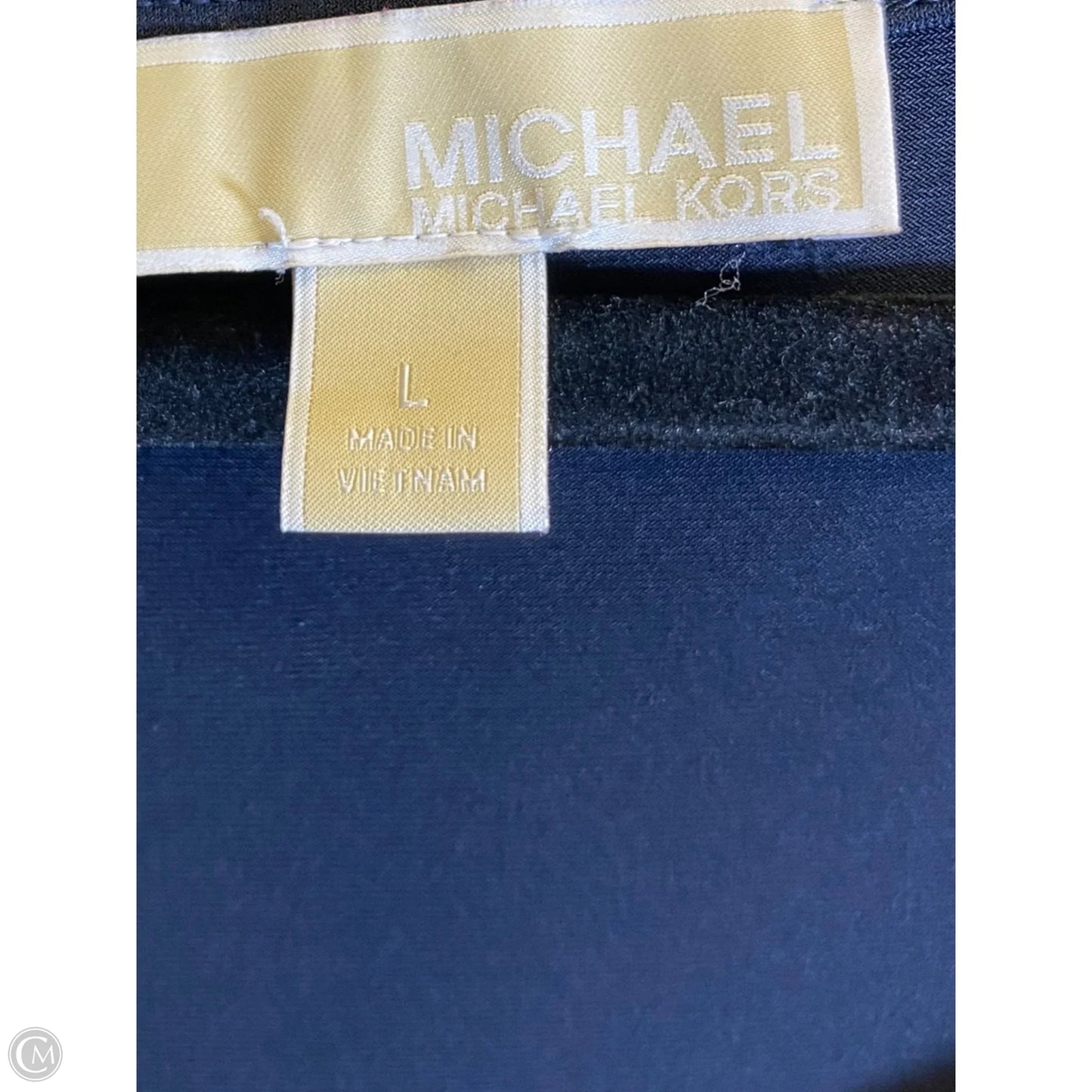 Top 3/4 Sleeve By Michael By Michael Kors In Navy, Size: L