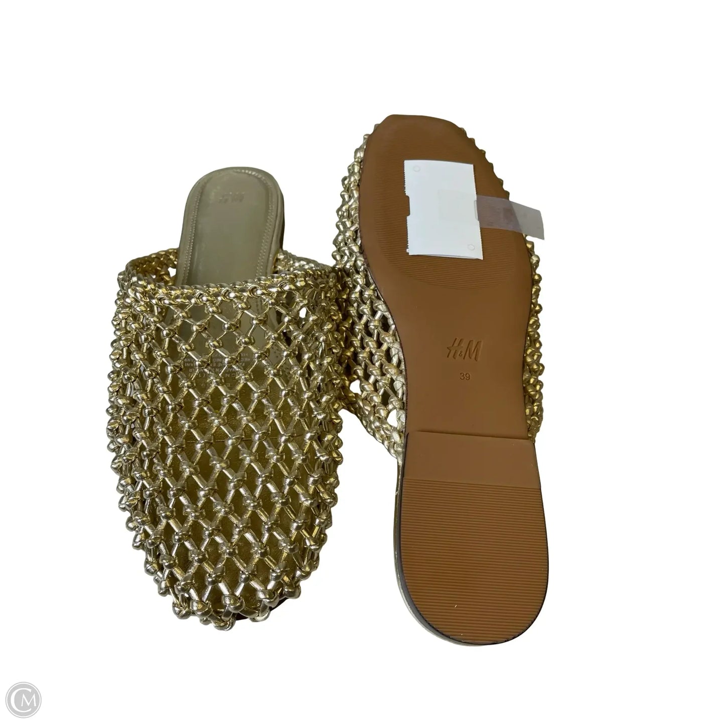 Sandals Flats By H&m In Gold, Size: 8