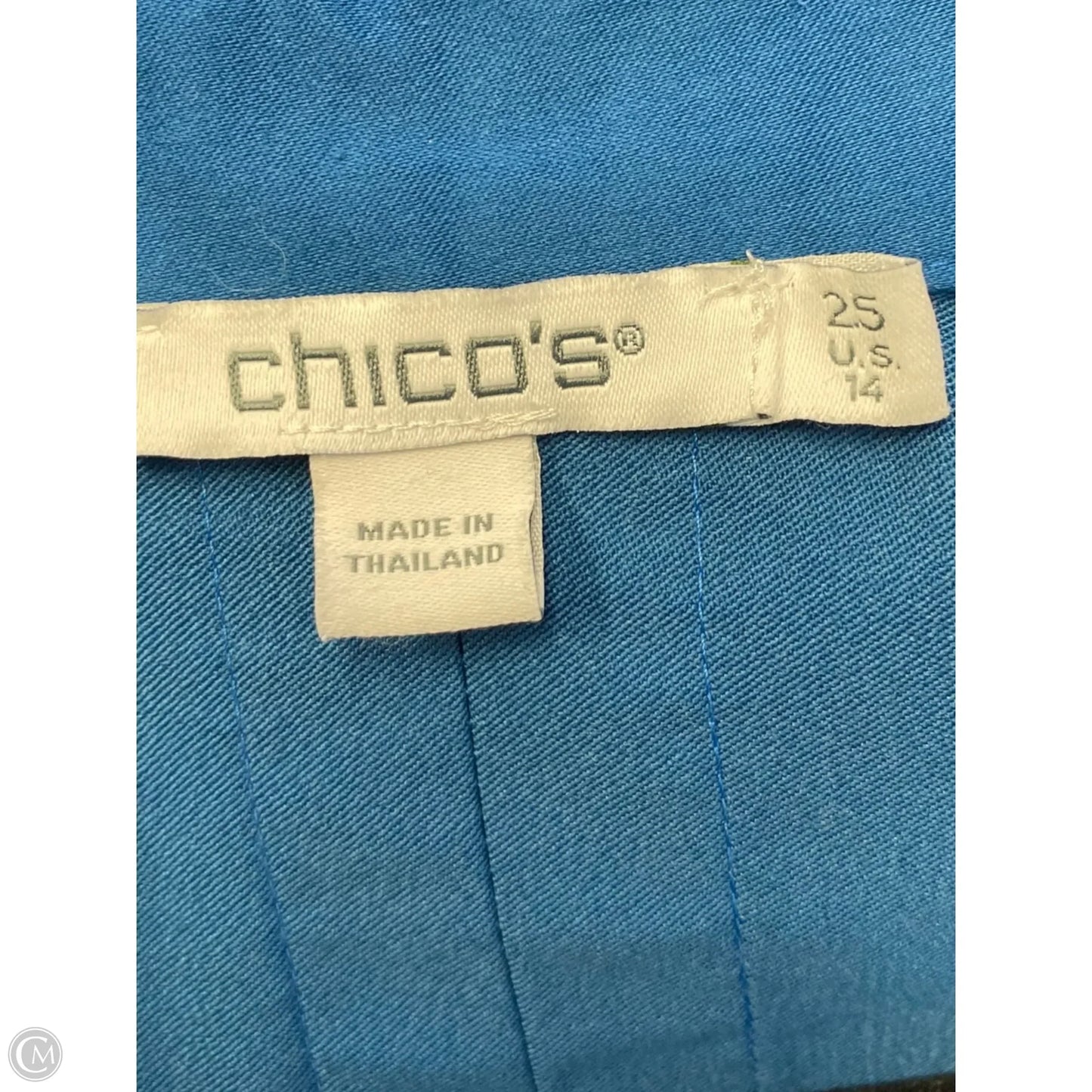 Top Long Sleeve By Chicos In Blue, Size: L