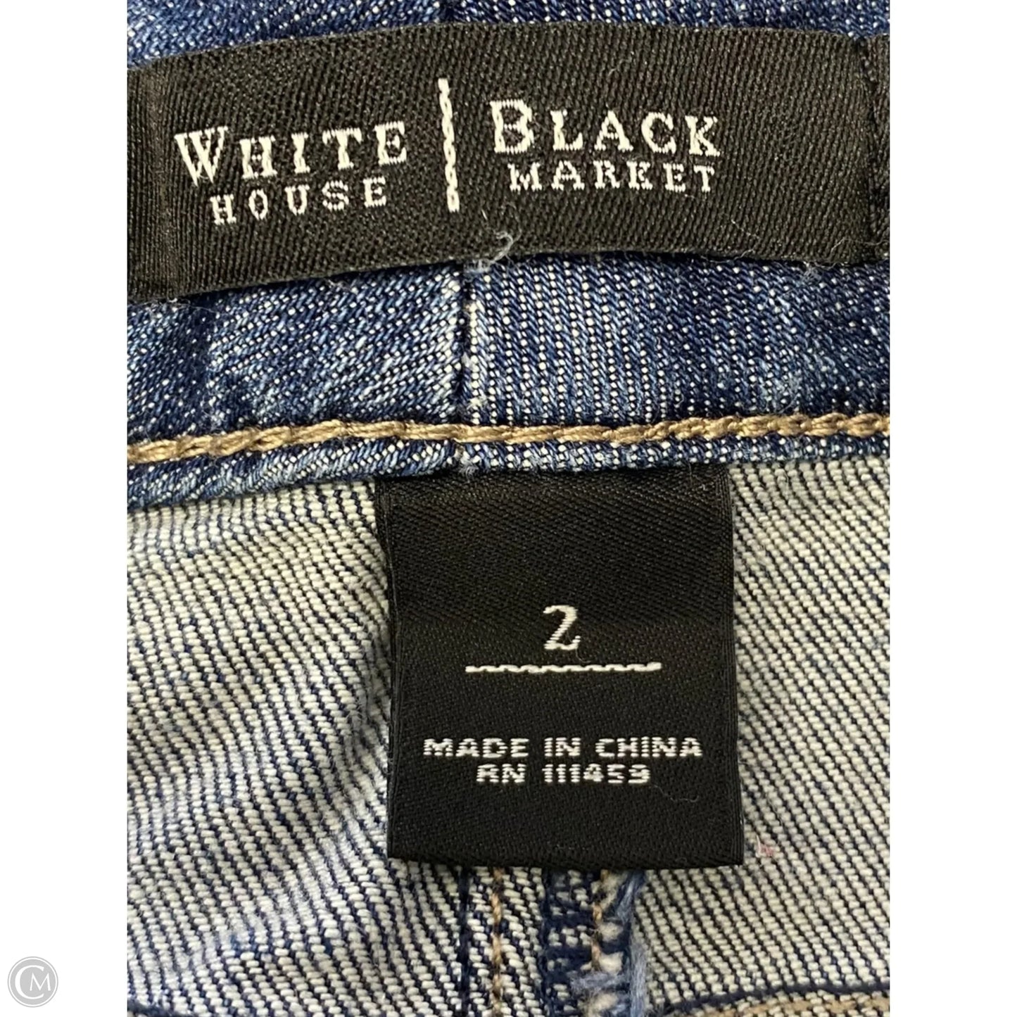 Skirt Mini & Short By White House Black Market In Blue Denim, Size: Xs