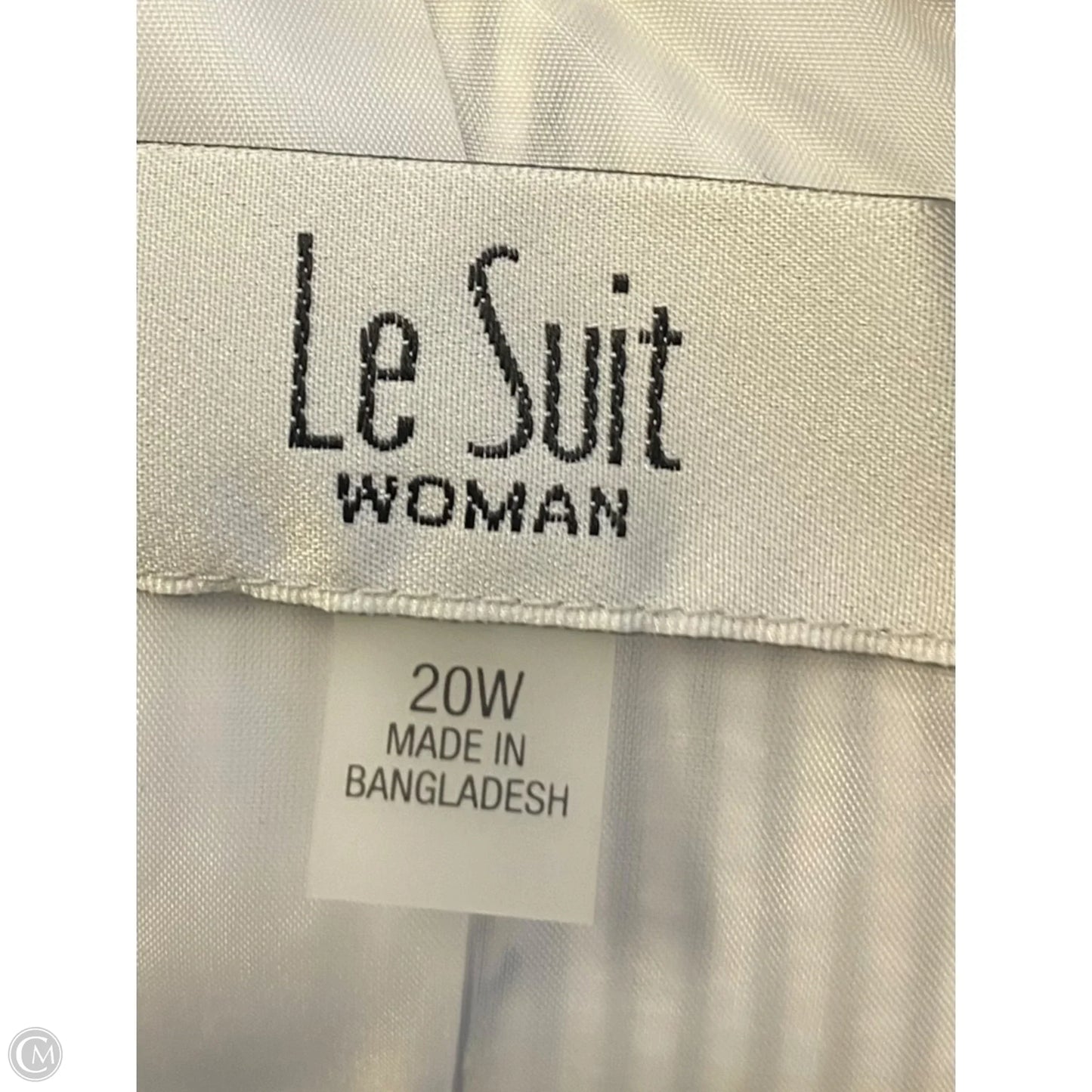Blazer By Le Suit In Striped Pattern, Size: 2x