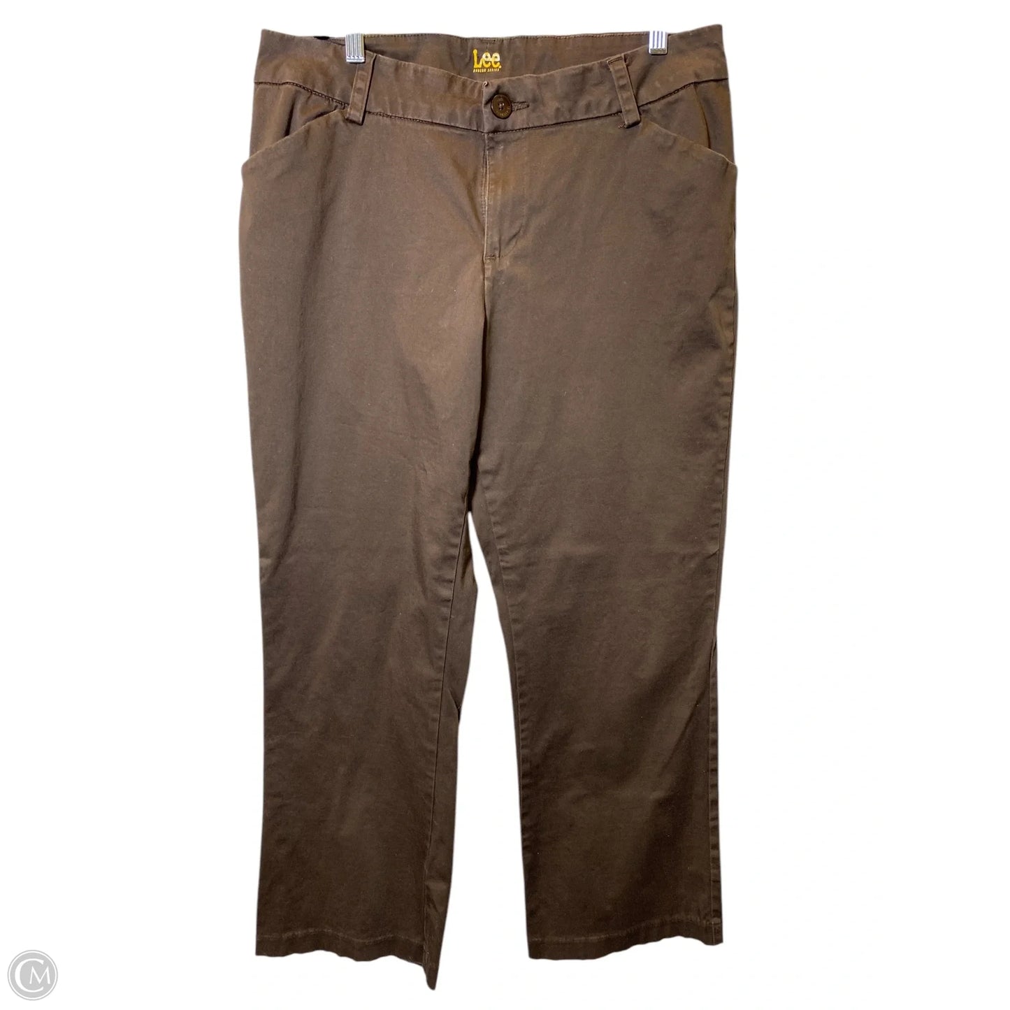 Jeans Straight By Lee In Brown, Size: 16