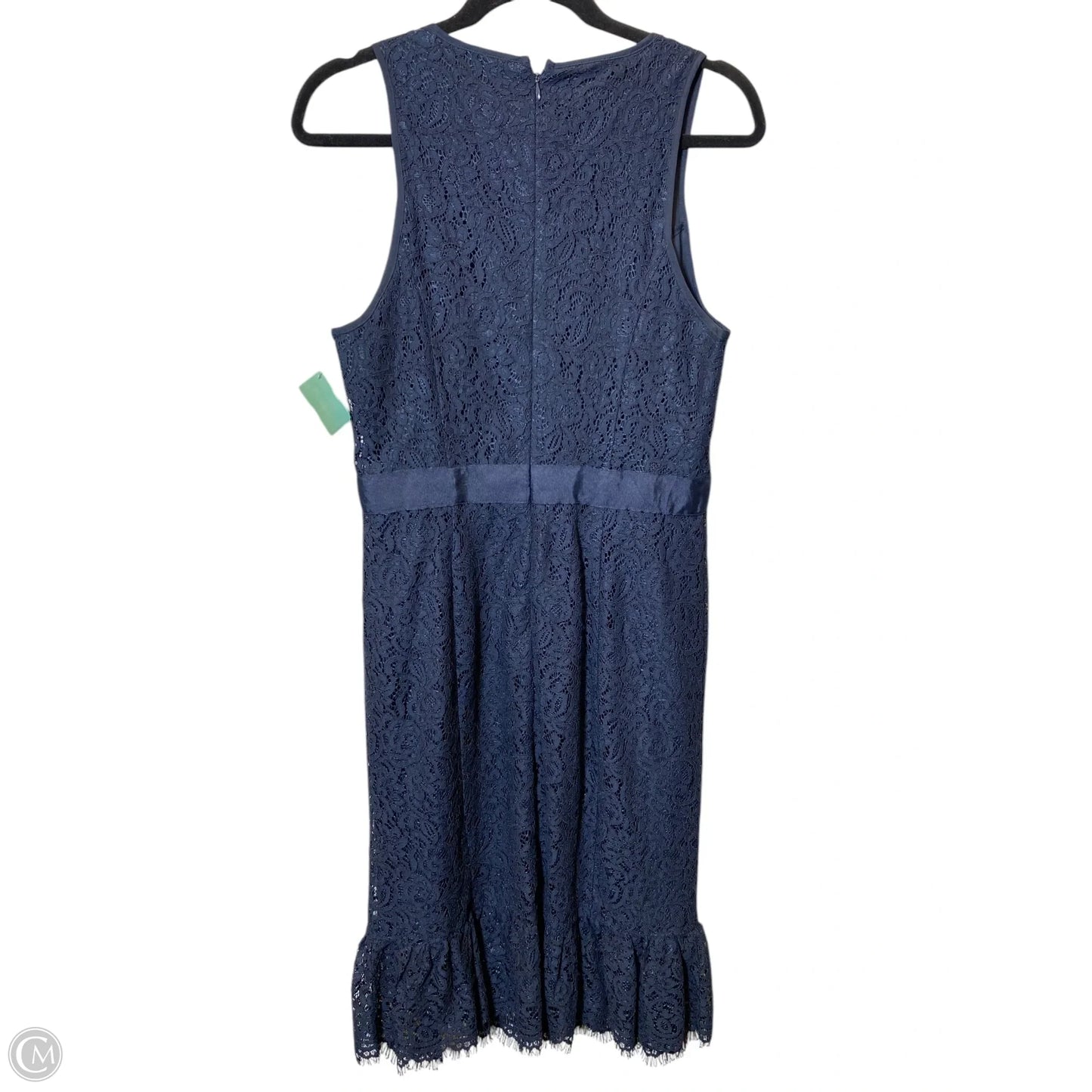 Dress Casual Midi By Banana Republic In Navy, Size: M