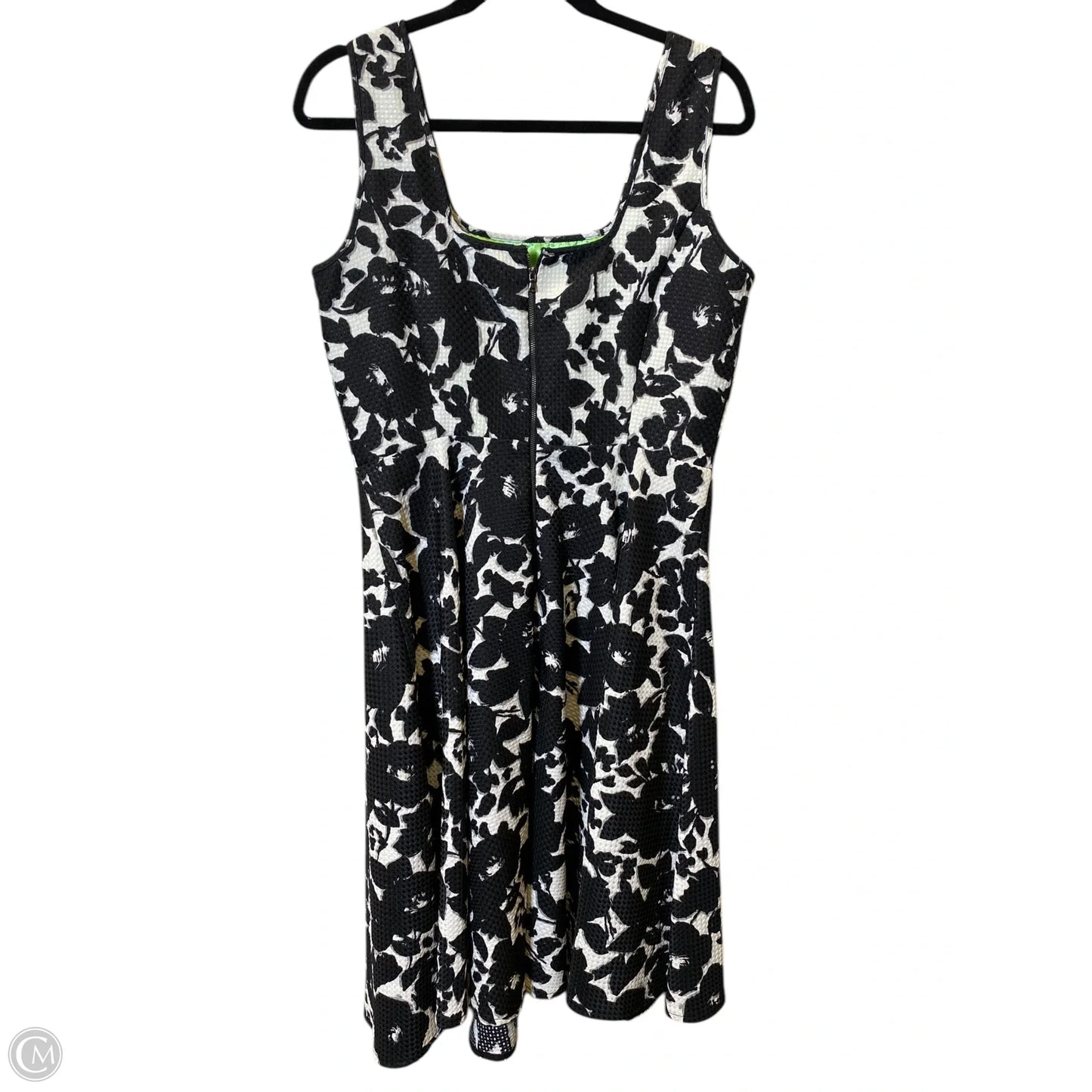 Dress Casual Midi By Covington In Black & White, Size: M