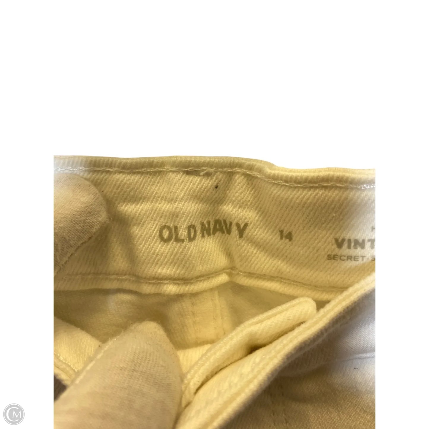 Jeans Straight By Old Navy In White, Size: 14