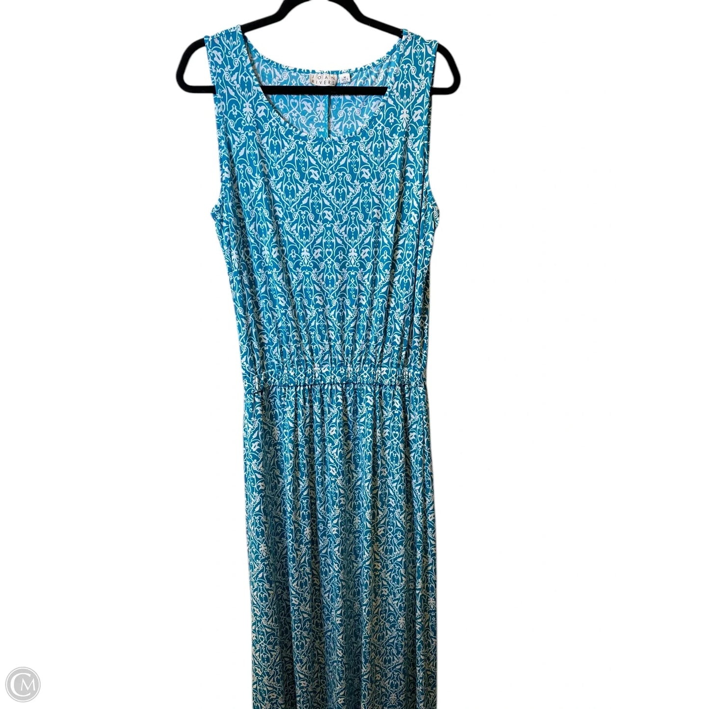 Dress Casual Maxi By Joan Rivers In Blue & White, Size: M