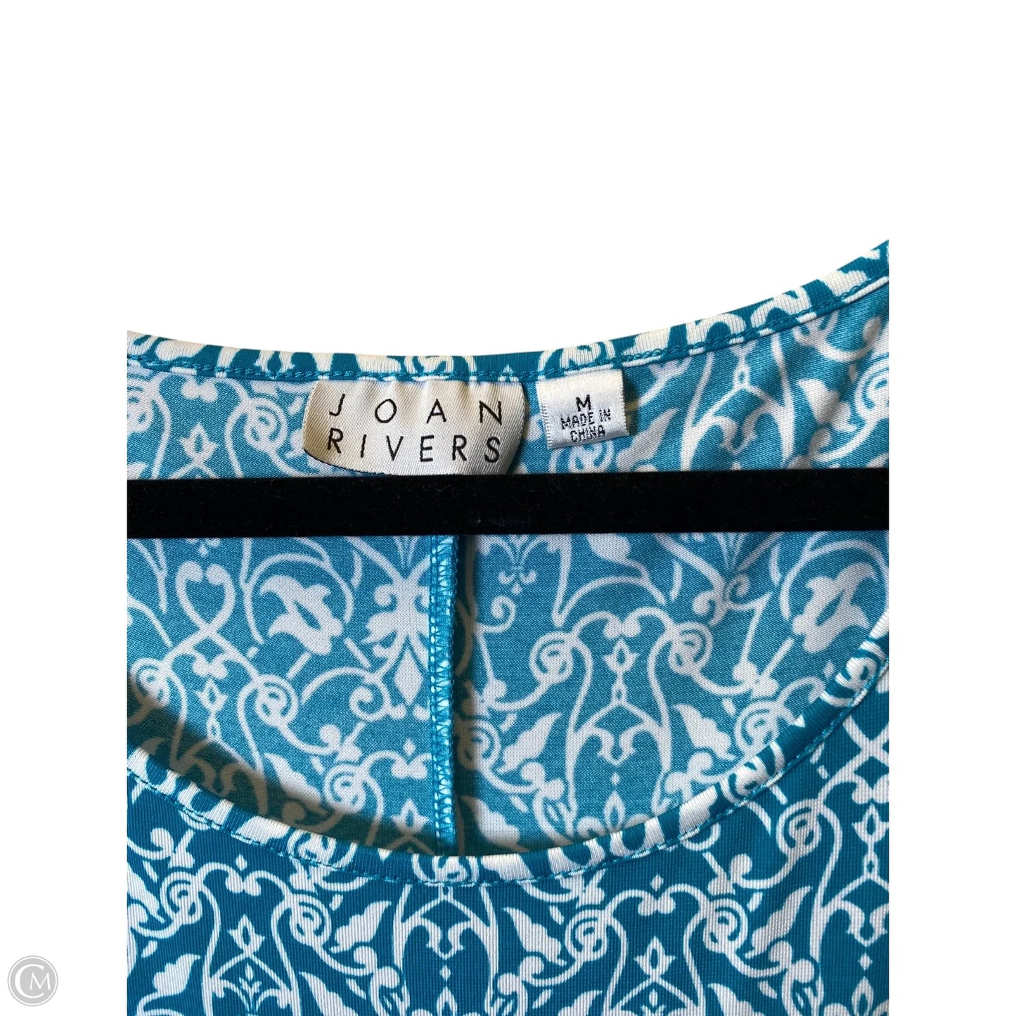 Dress Casual Maxi By Joan Rivers In Blue & White, Size: M
