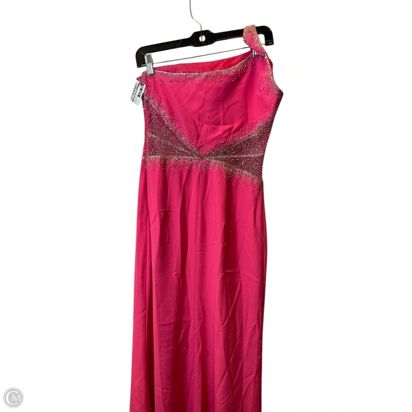 Dress Party Long By Clothes Mentor In Pink & Silver, Size: M