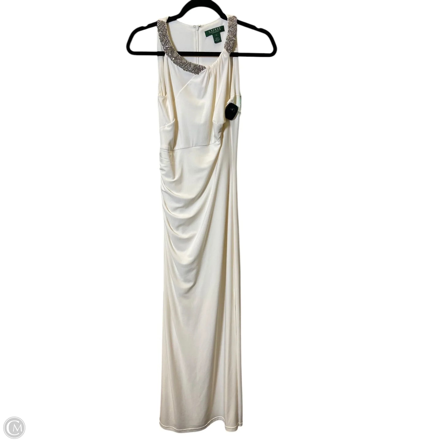 Dress Casual Maxi By Lauren By Ralph Lauren In Cream, Size: Xs