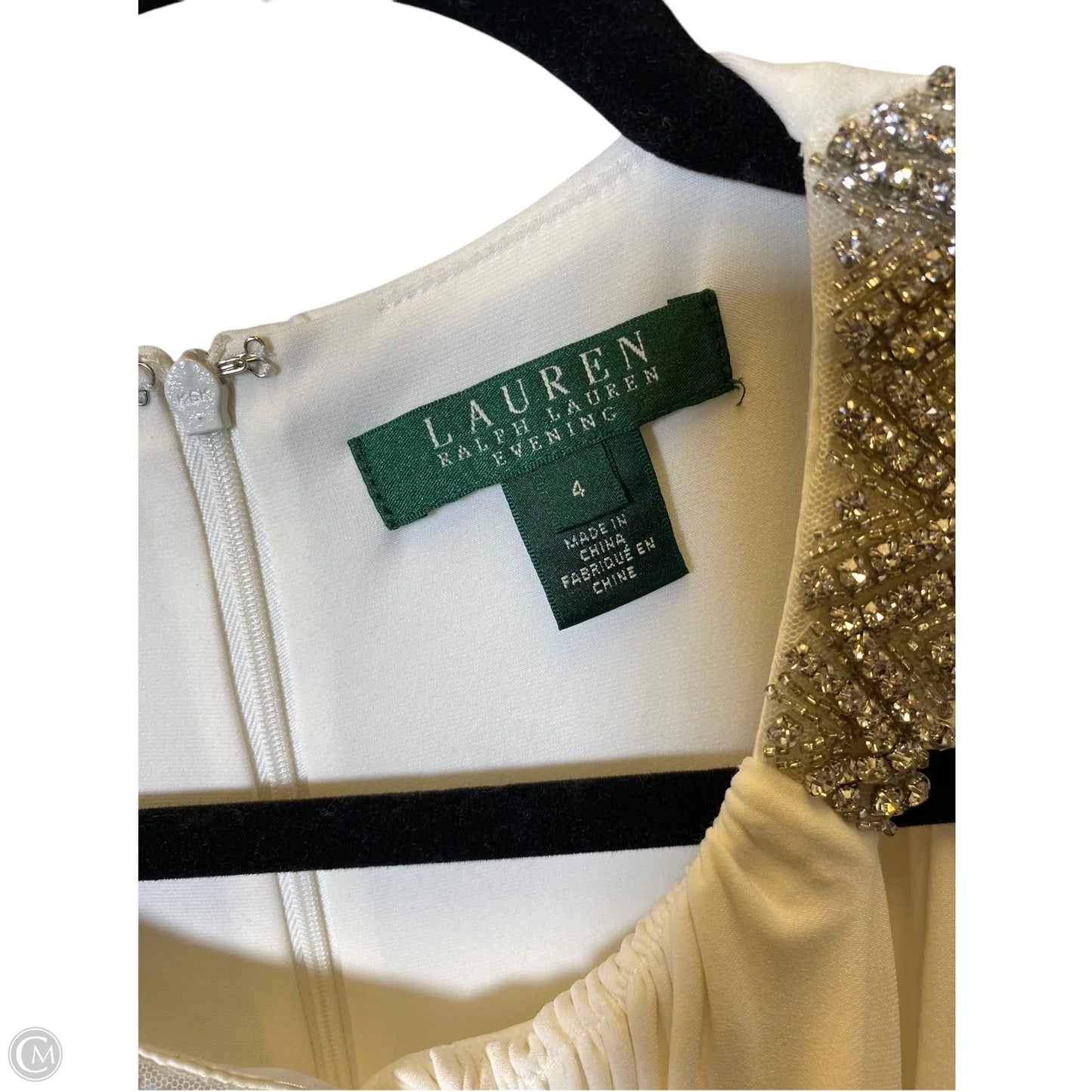Dress Casual Maxi By Lauren By Ralph Lauren In Cream, Size: Xs