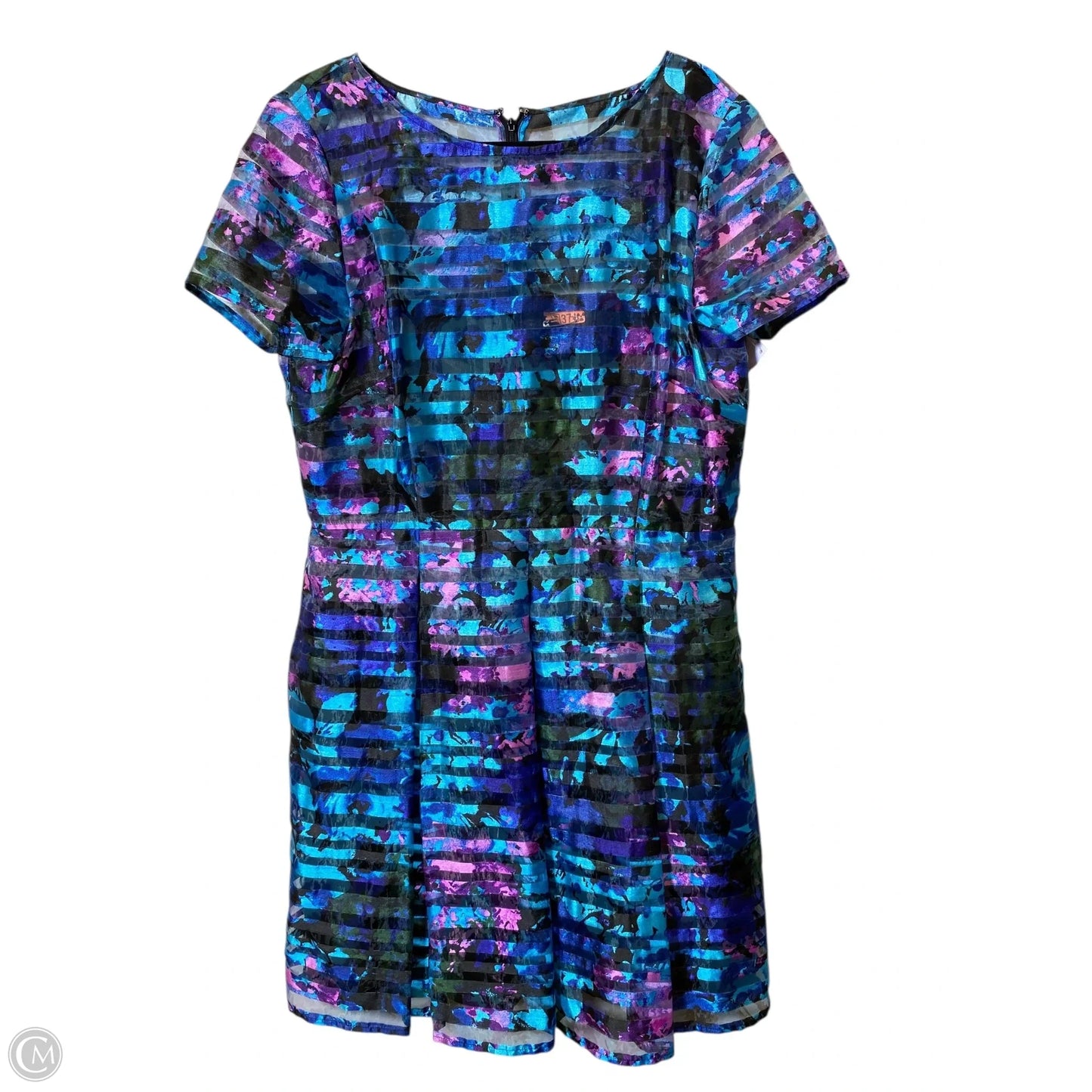 Dress Casual Midi By Tahari By Arthur Levine In Floral Print, Size: Xl
