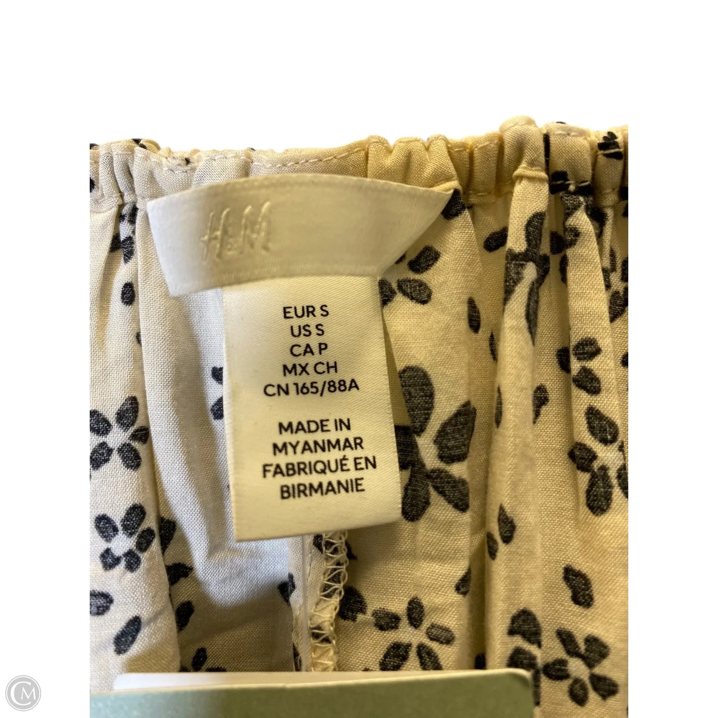 Dress Casual Midi By H&m In Black & Tan, Size: S