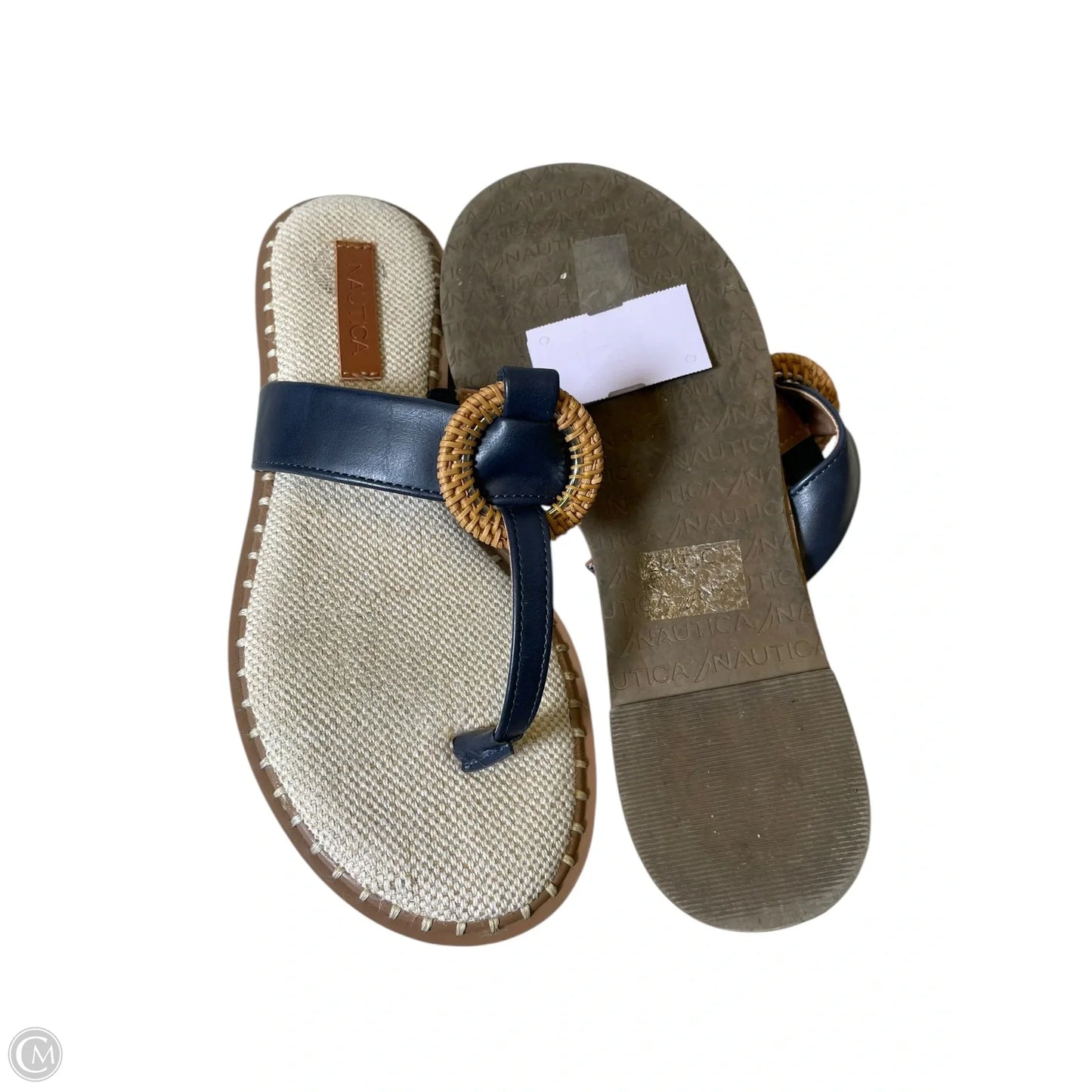 Sandals Flats By Nautica In Navy, Size: 9