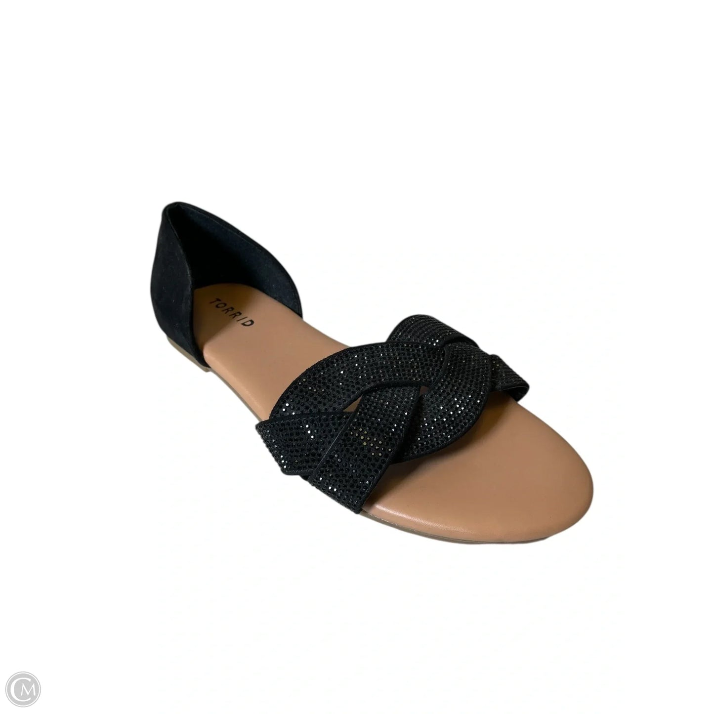 Sandals Flats By Torrid In Black, Size: 9