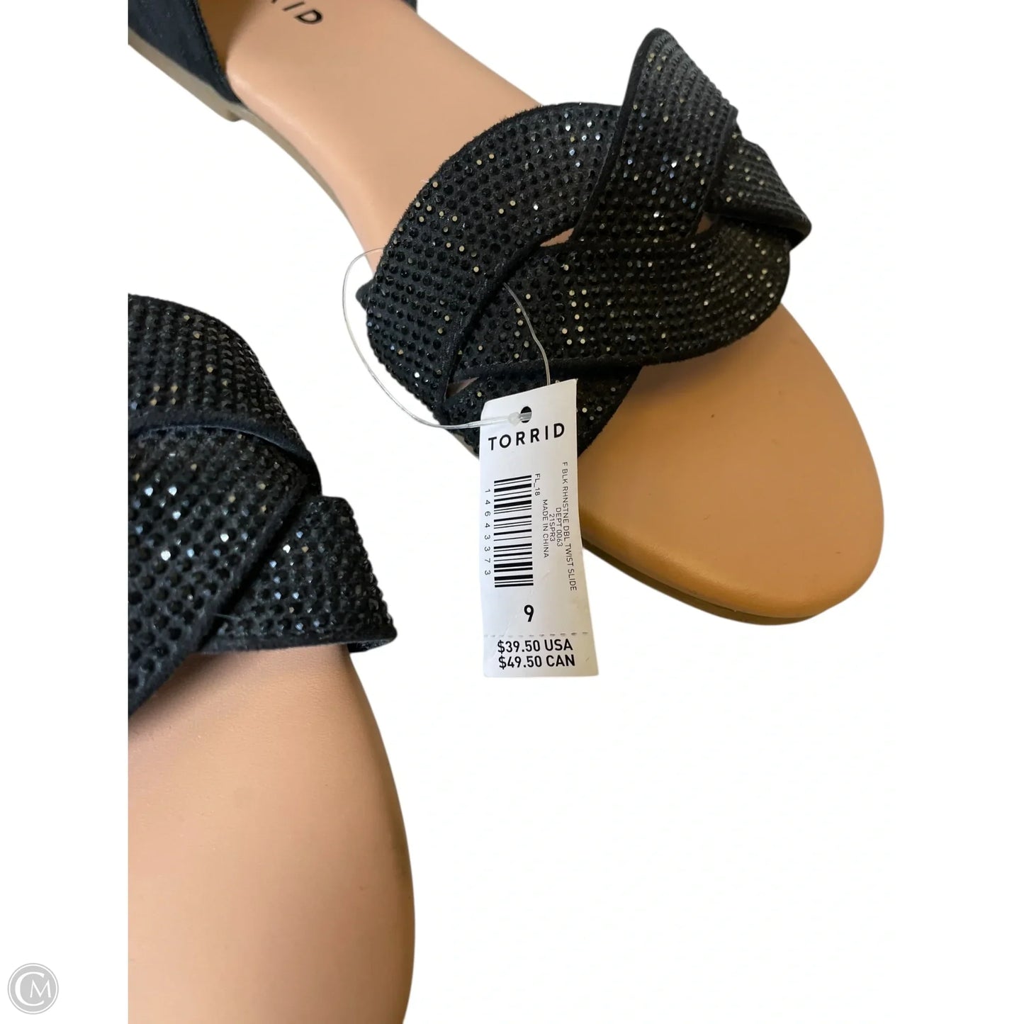 Sandals Flats By Torrid In Black, Size: 9