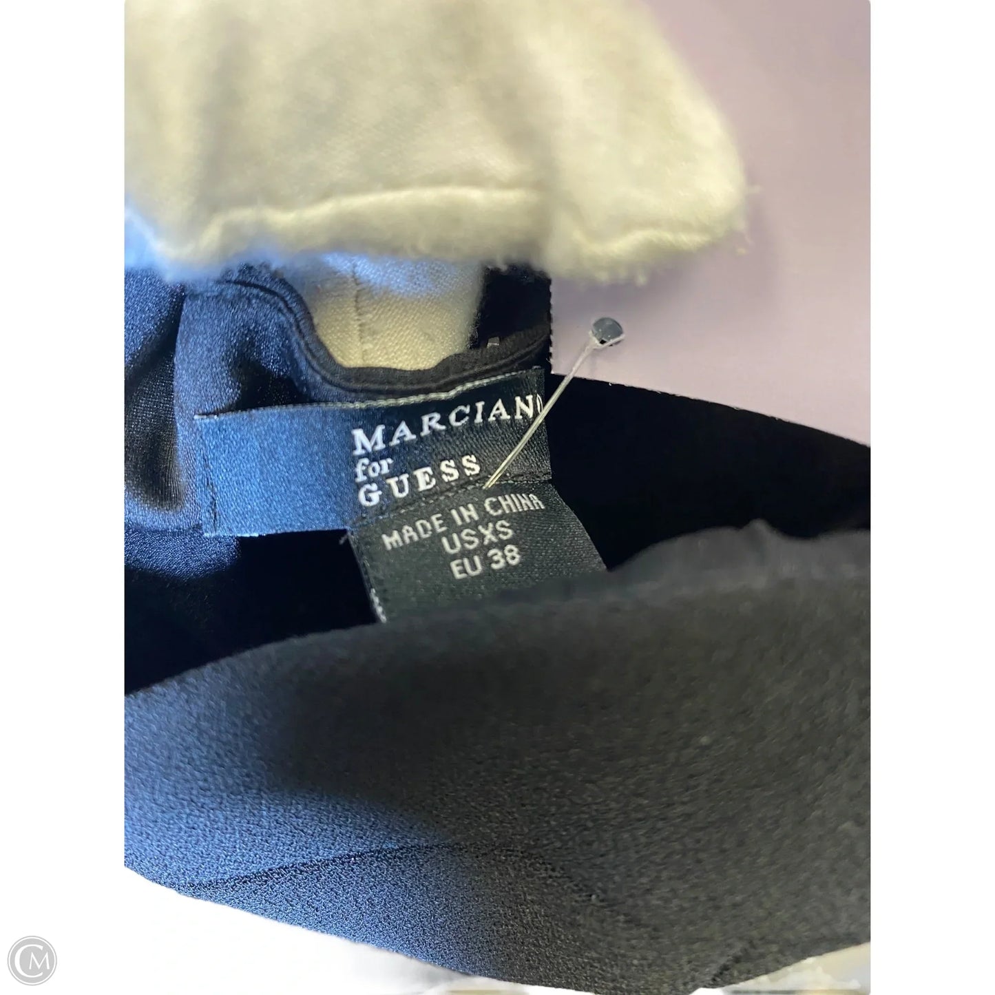 Dress Casual Maxi By Guess In Black & Silver, Size: Xs