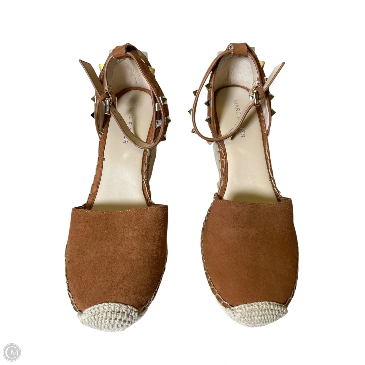 Shoes Heels Wedge By Marc Fisher In Brown, Size: 8.5