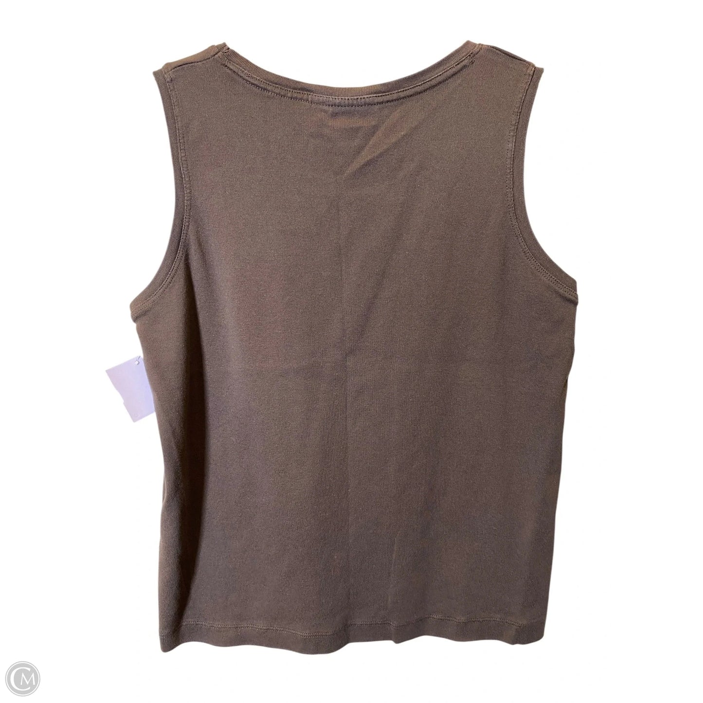 Top Sleeveless By Chicos In Brown, Size: L