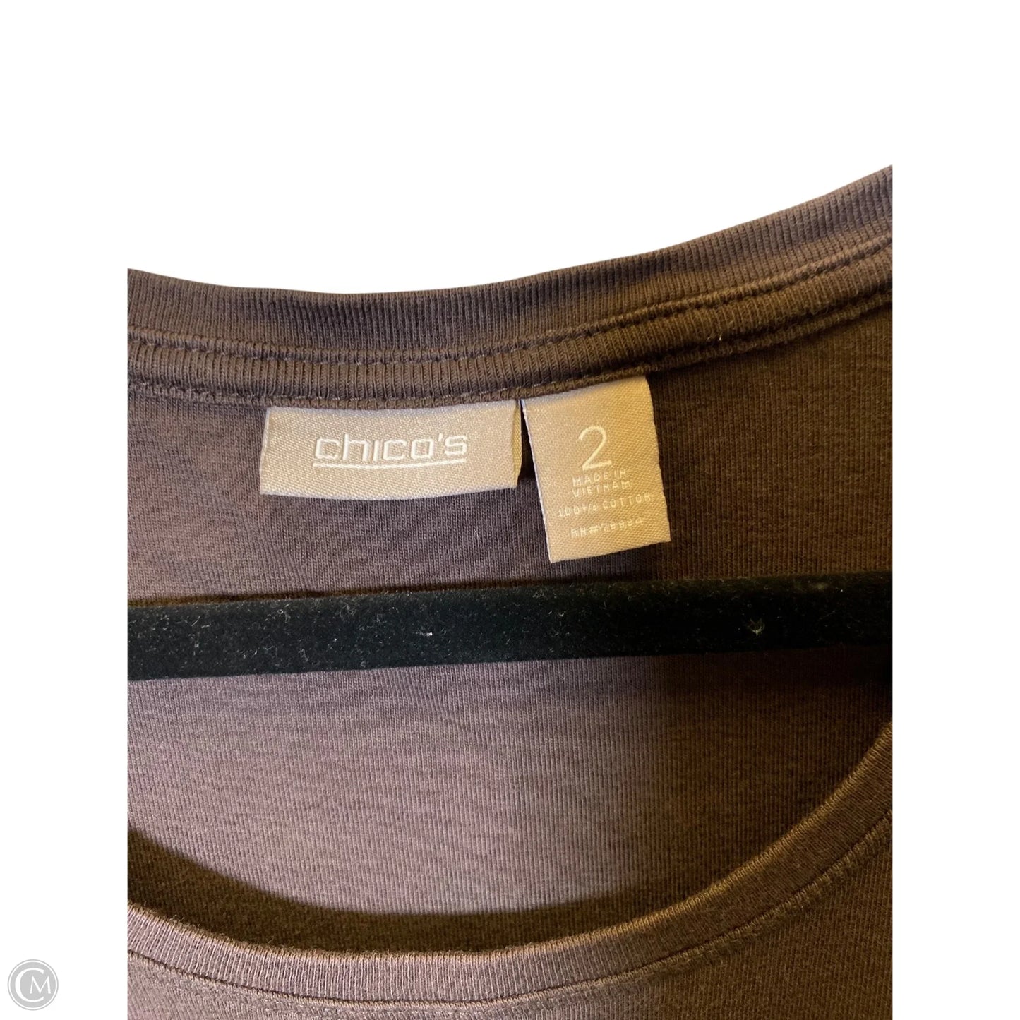 Top Sleeveless By Chicos In Brown, Size: L