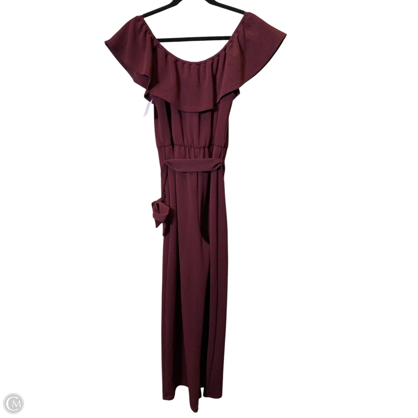 Jumpsuit By C And C In Maroon, Size: L