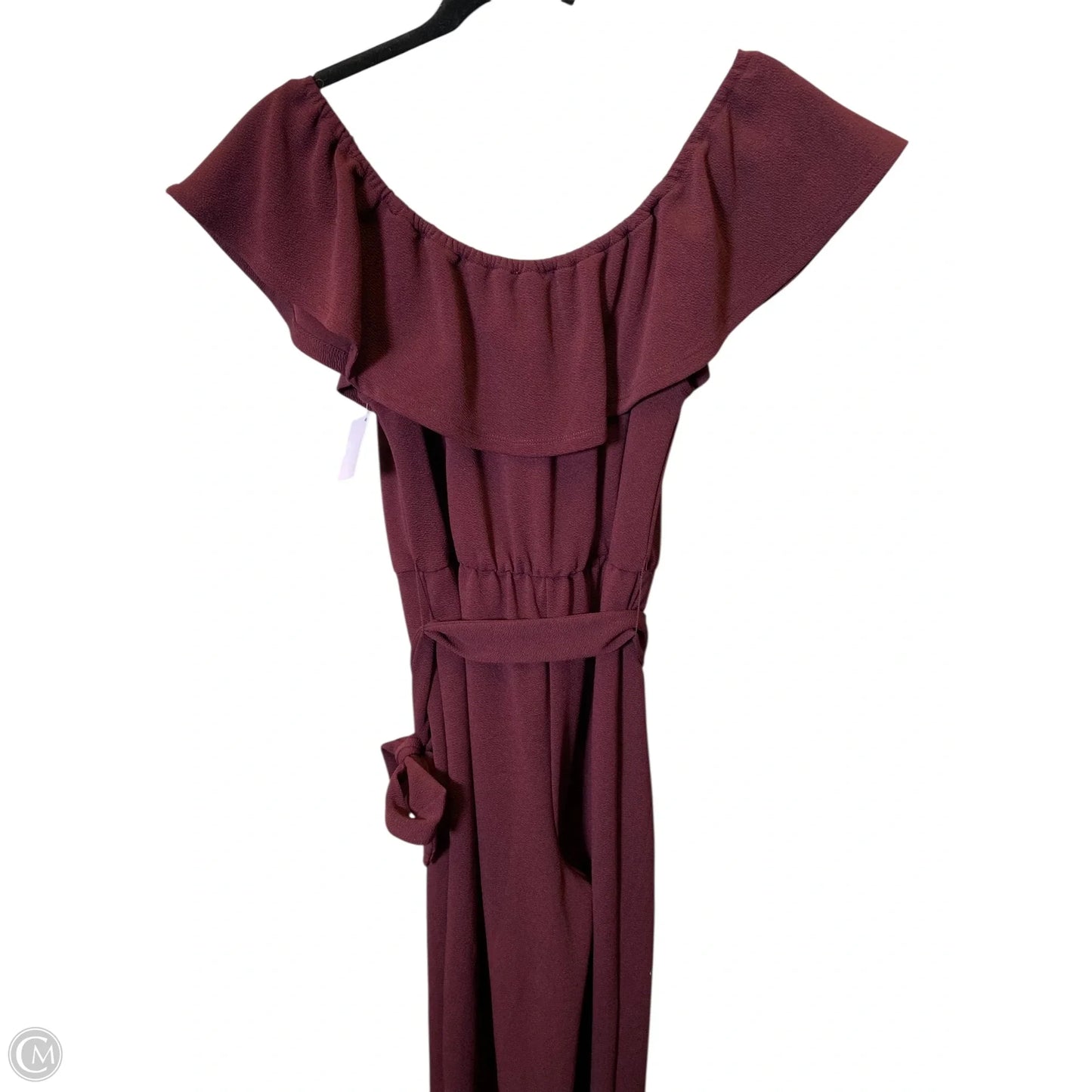 Jumpsuit By C And C In Maroon, Size: L