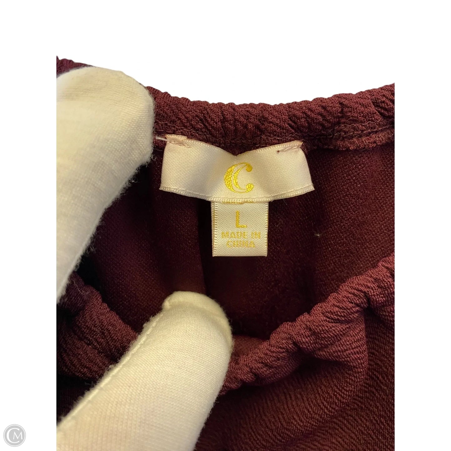 Jumpsuit By C And C In Maroon, Size: L