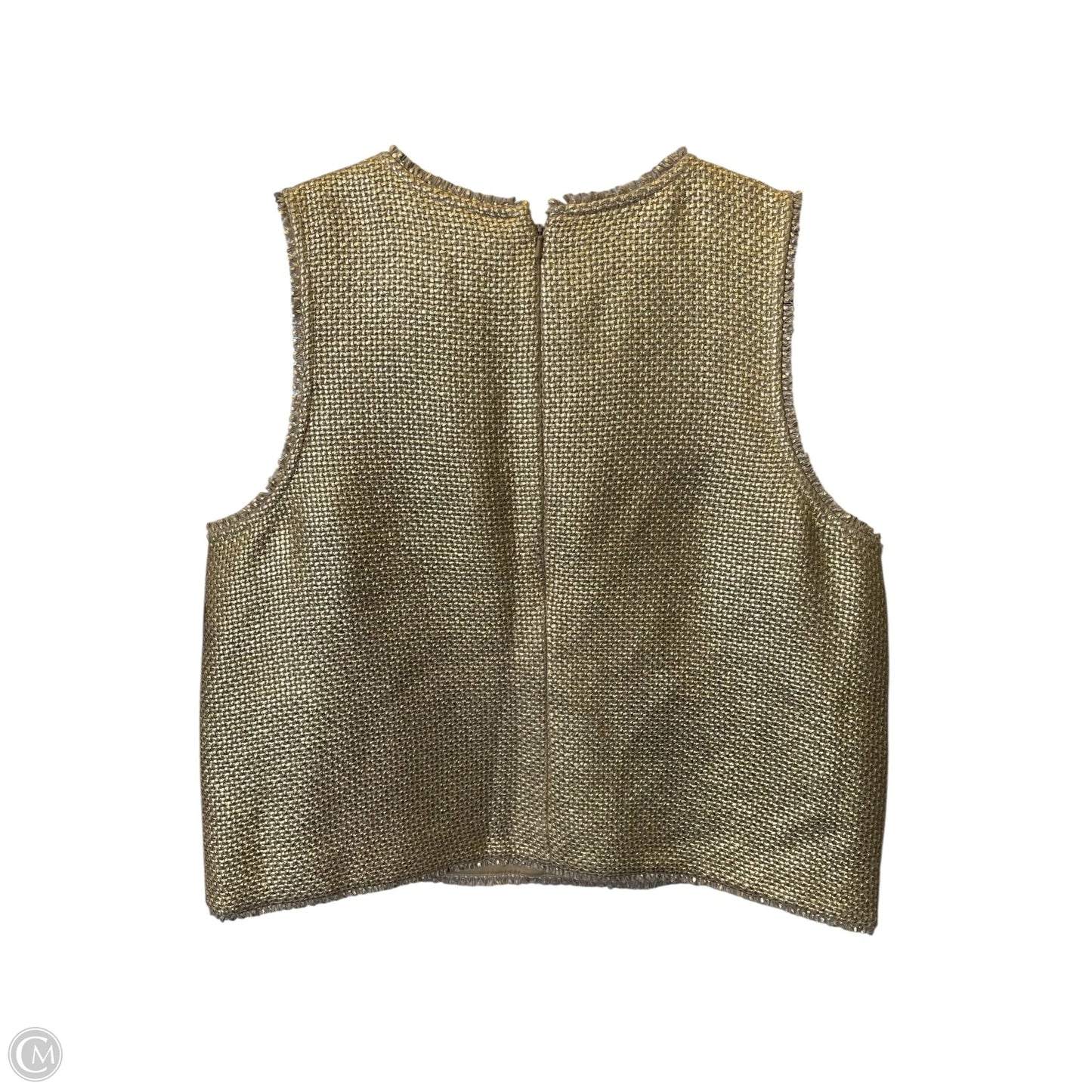 Vest Other By Banana Republic In Gold, Size: L