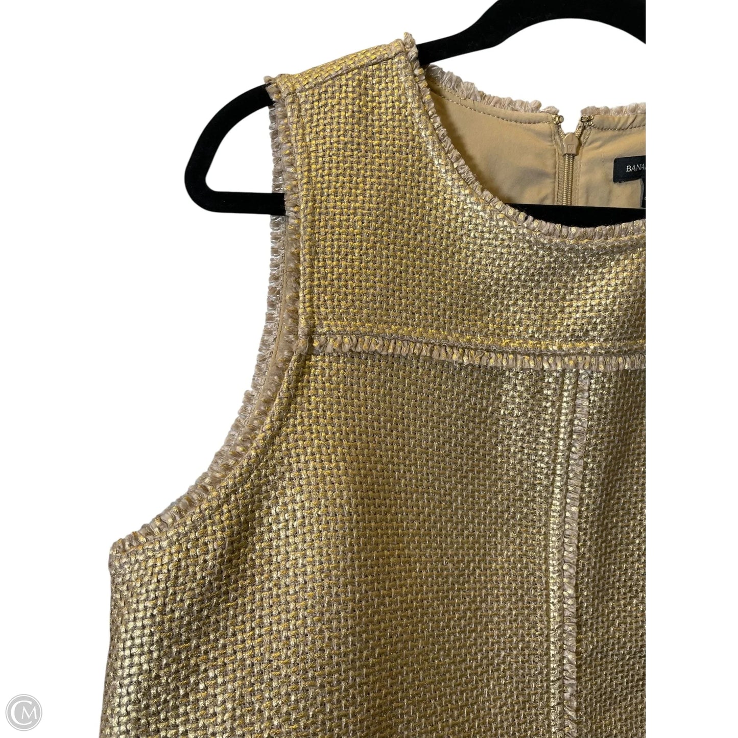 Vest Other By Banana Republic In Gold, Size: L