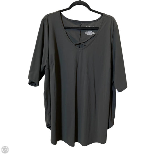Top Short Sleeve By Torrid In Black, Size: 3x