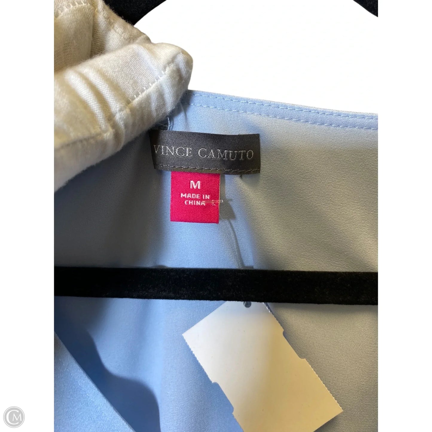 Top Long Sleeve By Vince Camuto In Blue, Size: M