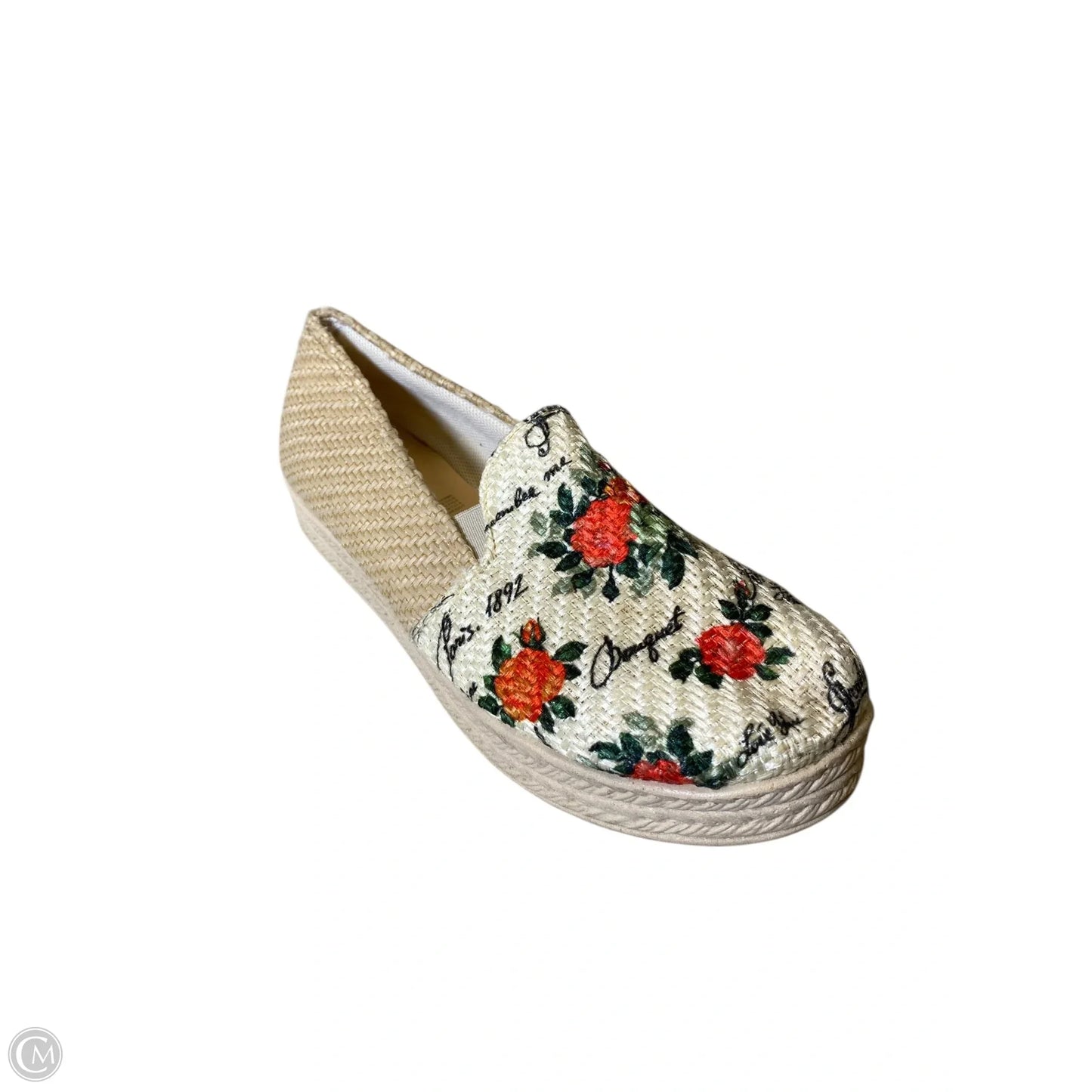 Shoes Flats By Clothes Mentor In Floral Print, Size: 8