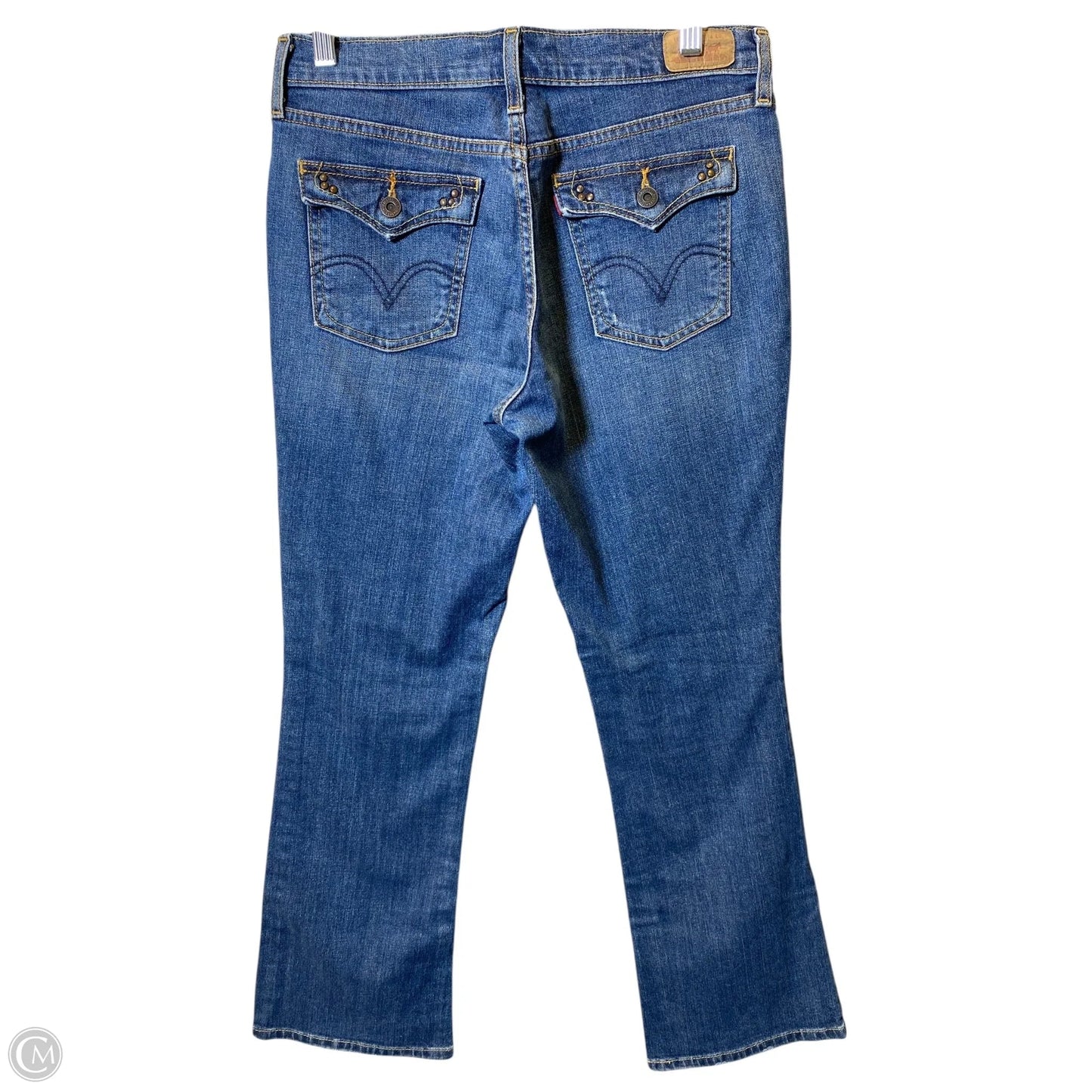 Jeans Boot Cut By Levis In Blue Denim, Size: 4