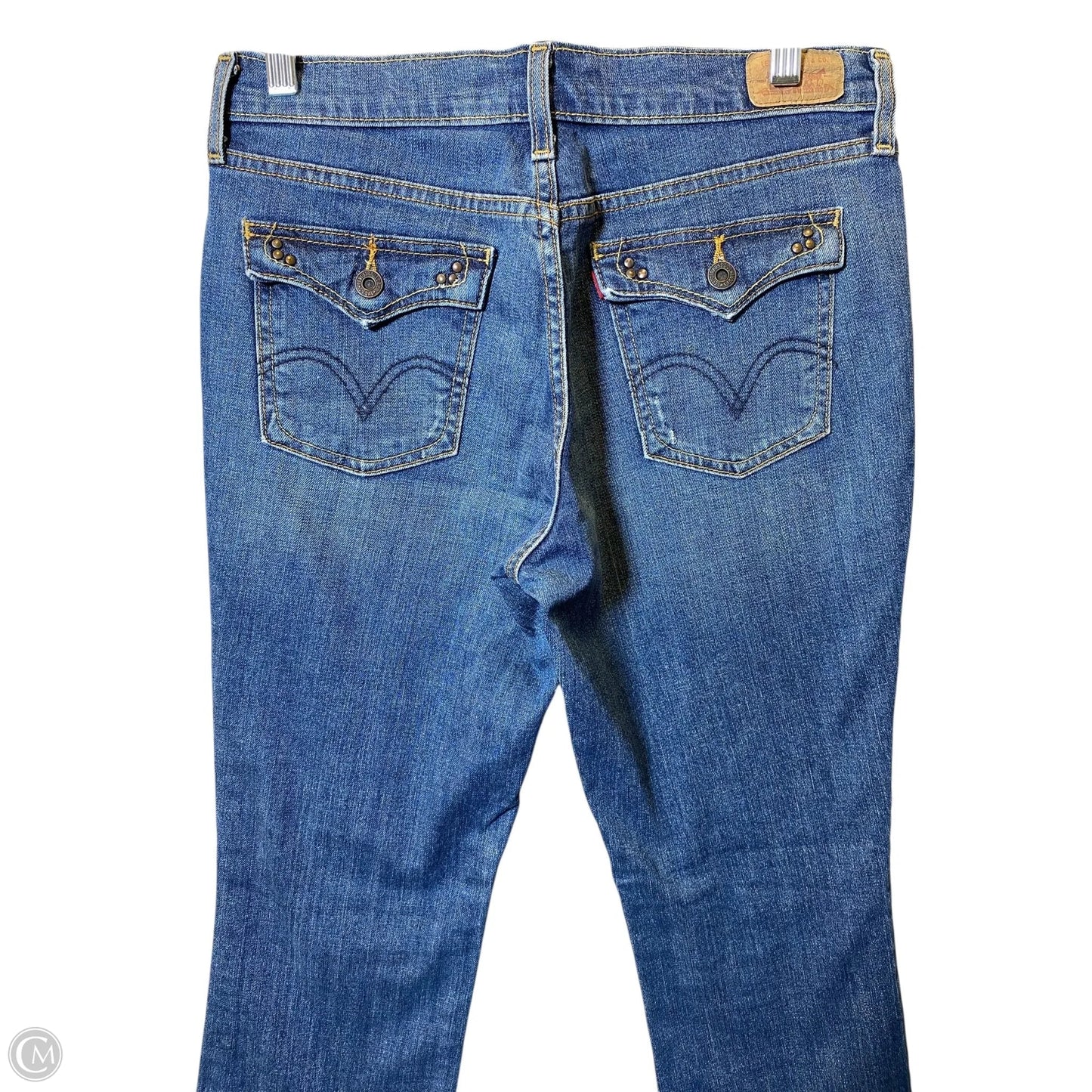 Jeans Boot Cut By Levis In Blue Denim, Size: 4