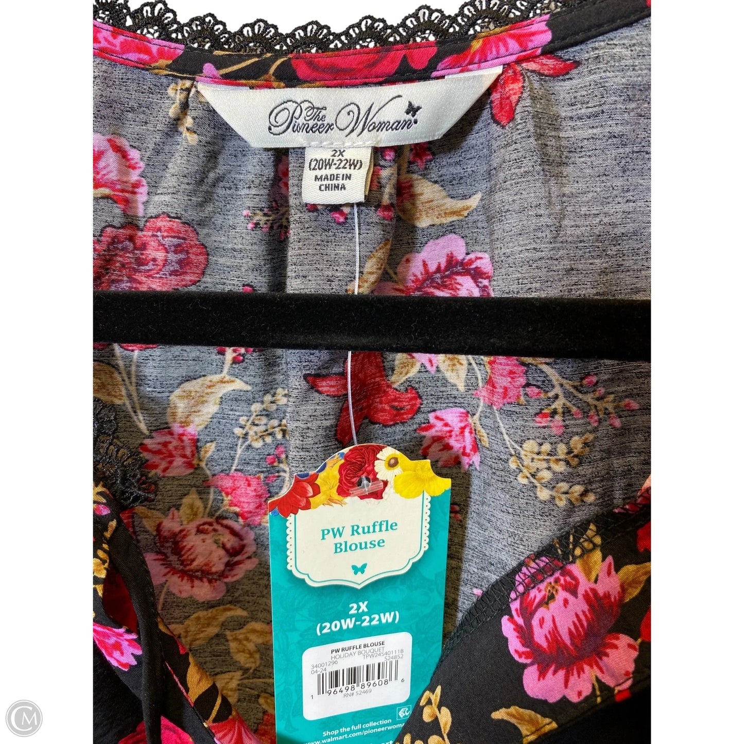 Top Long Sleeve By The Pioneer Woman In Multi-colored, Size: 2x