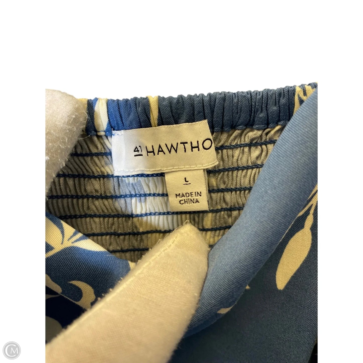 Dress Casual Short By 41 Hawthorn In Blue & White, Size: L