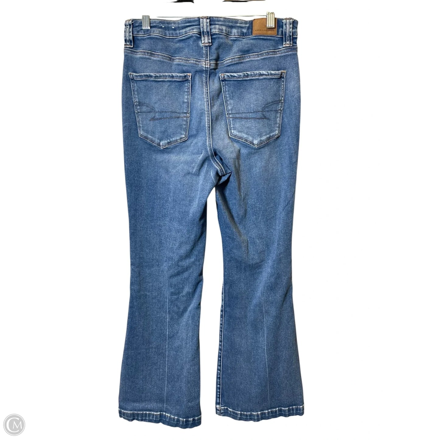 Jeans Flared By American Eagle In Blue Denim, Size: 12