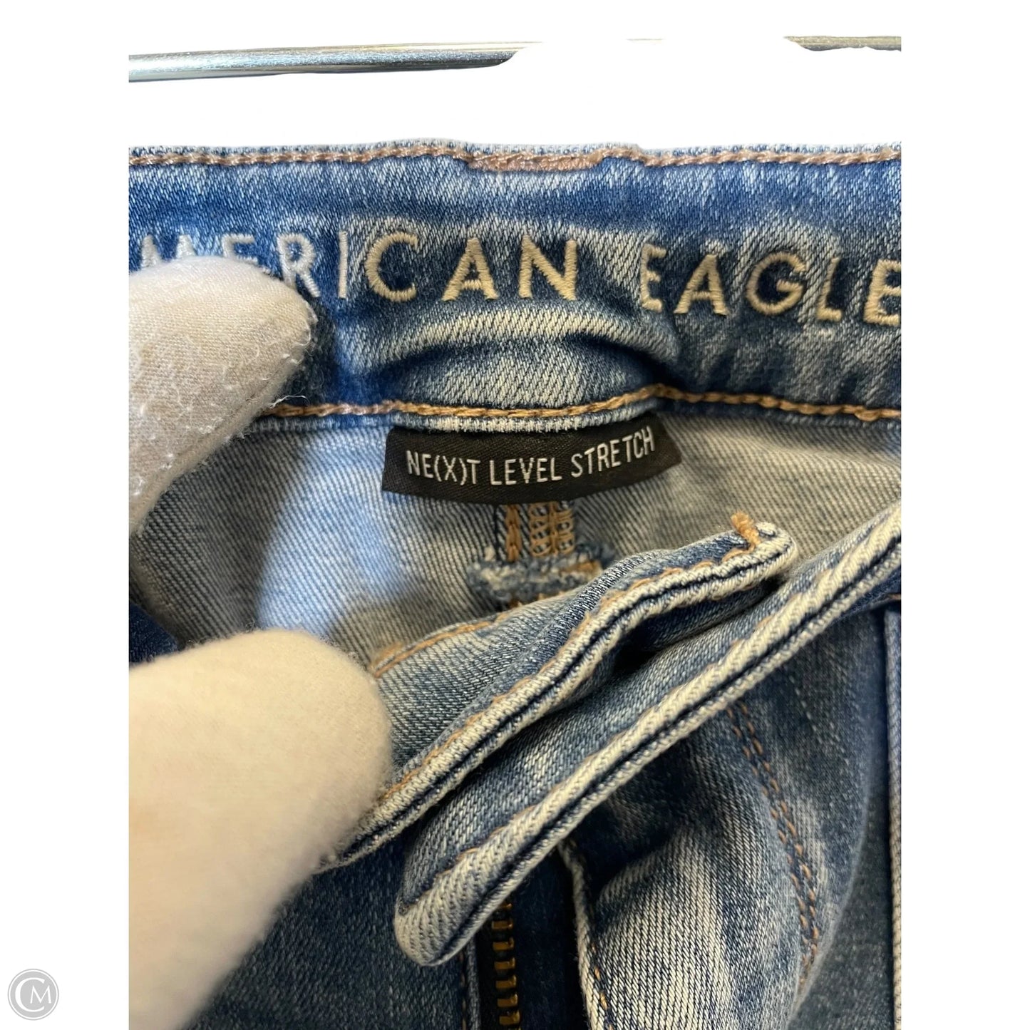 Jeans Flared By American Eagle In Blue Denim, Size: 12