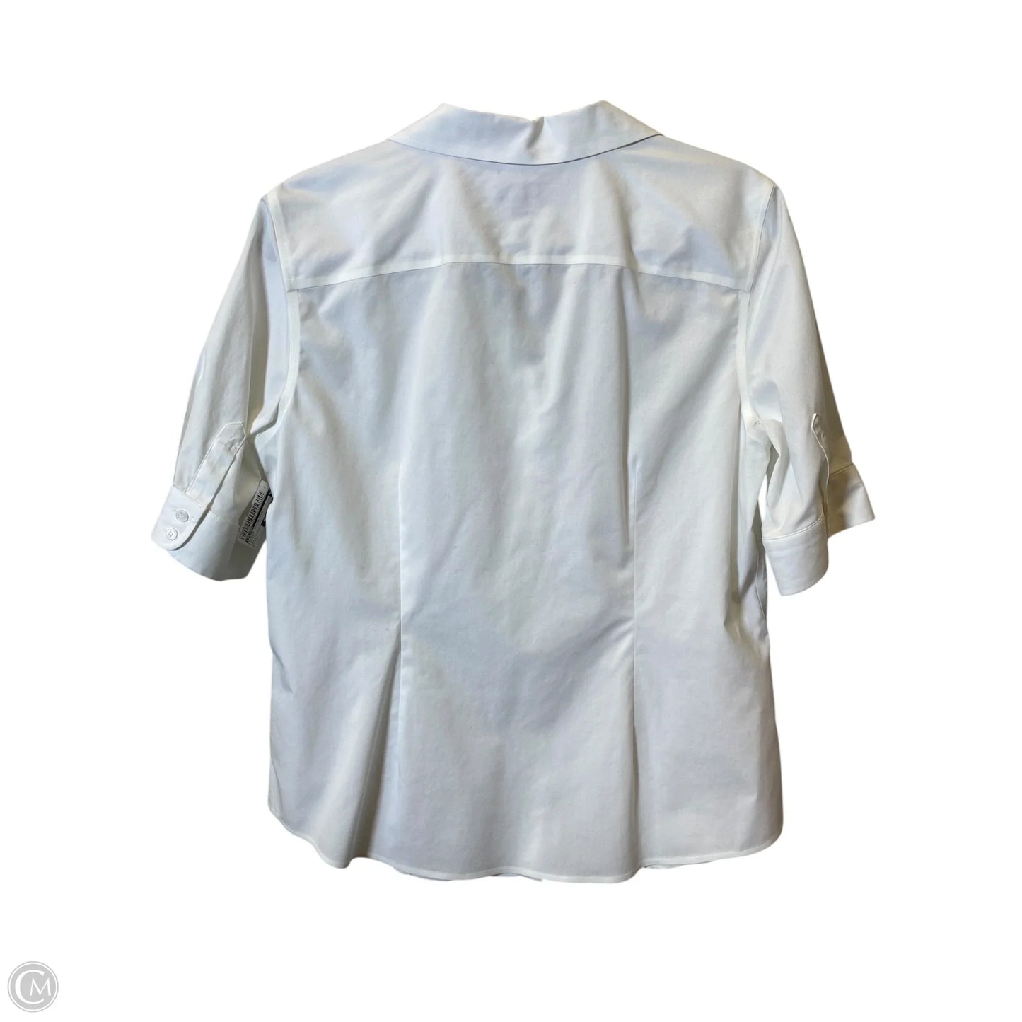 Blouse 3/4 Sleeve By Talbots In White, Size: 12