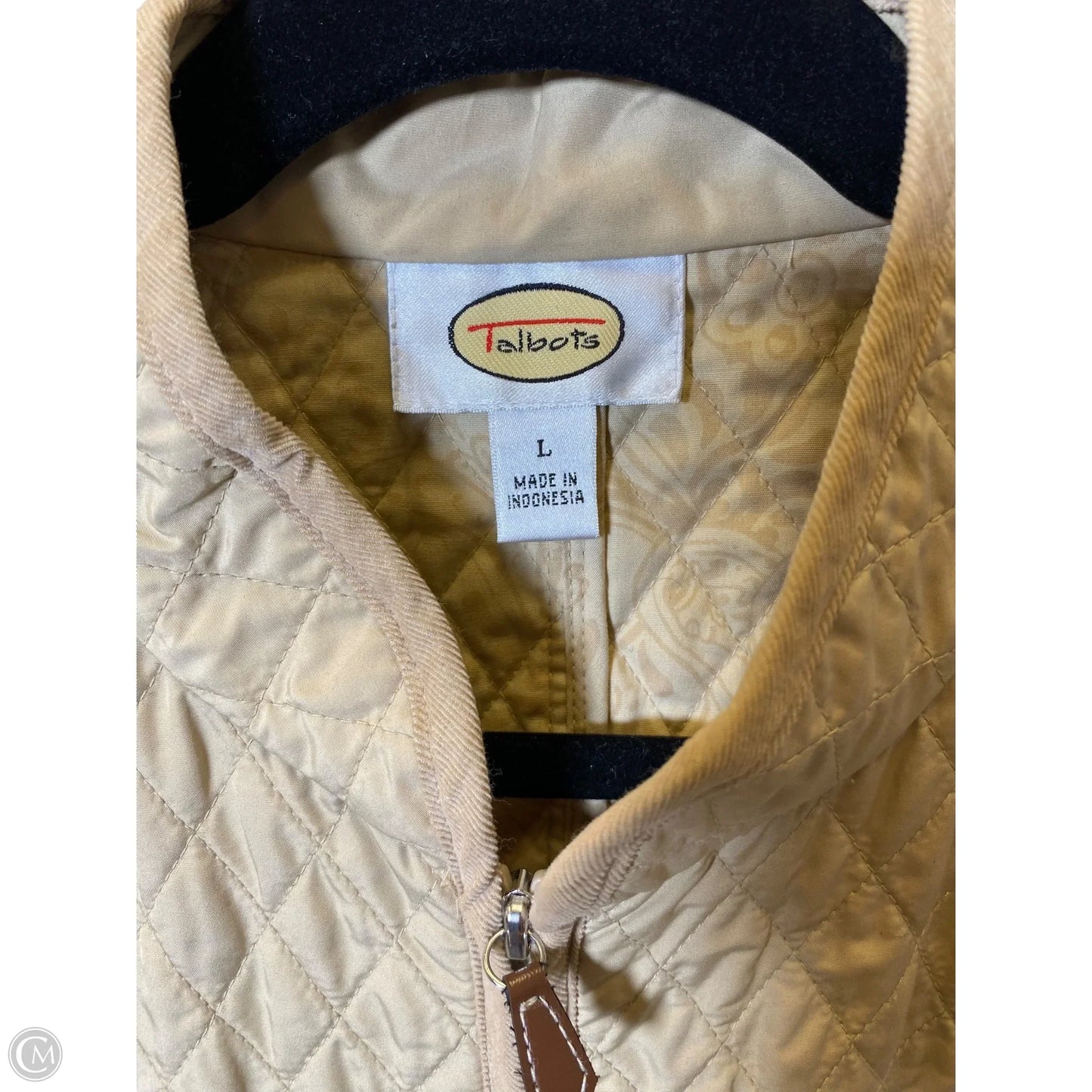 Vest Other By Talbots In Tan, Size: L