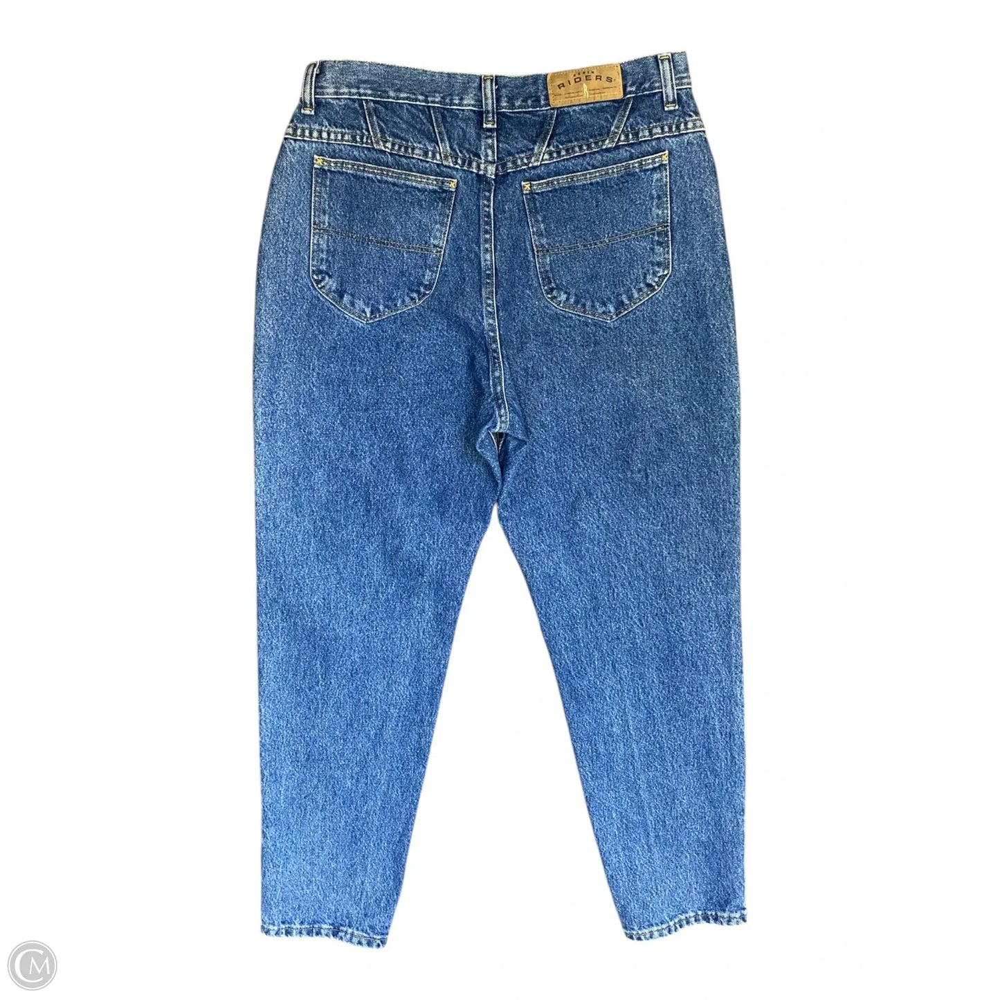 Jeans Straight By Riders In Blue Denim, Size: 12