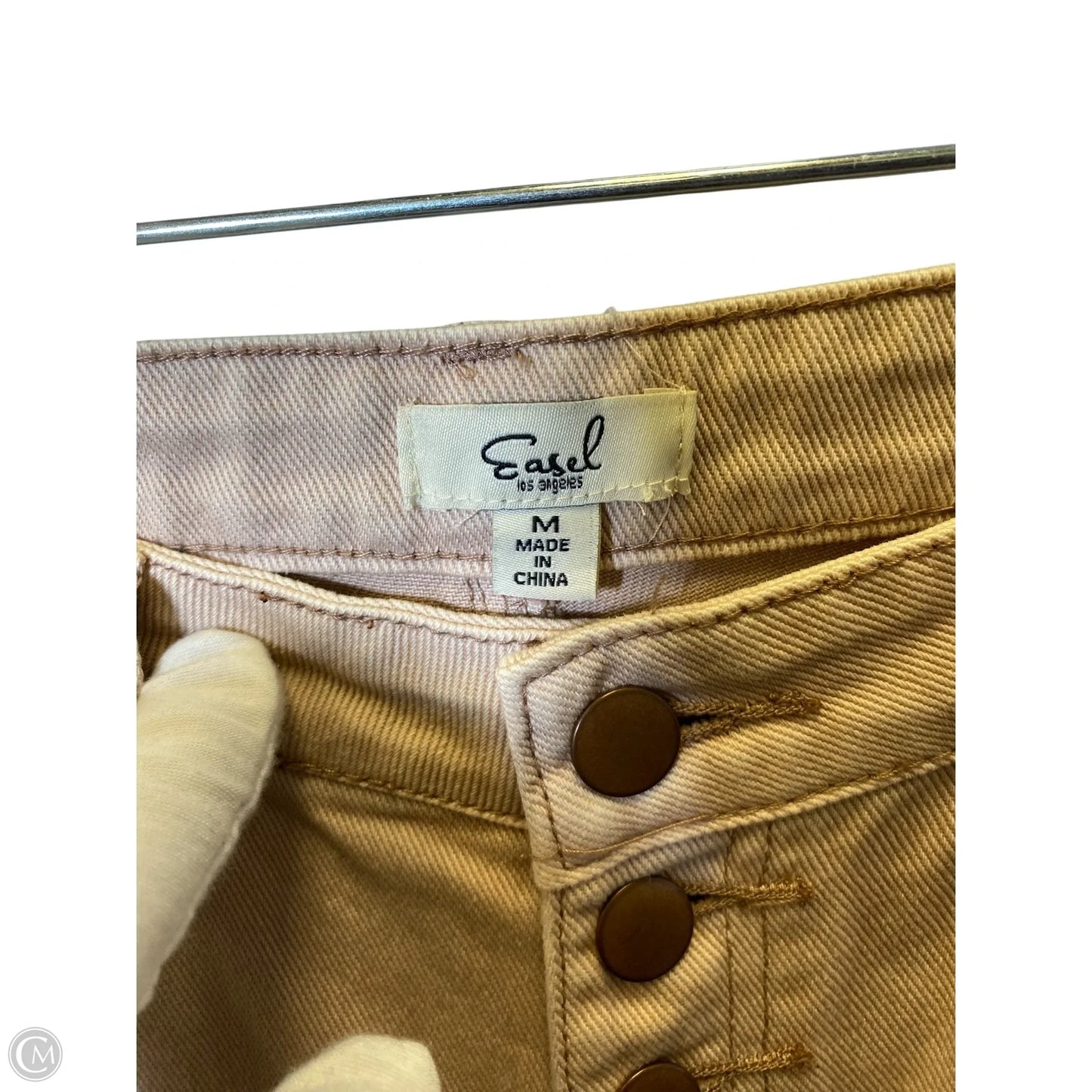 Jeans Wide Leg By Easel In Pink, Size: M