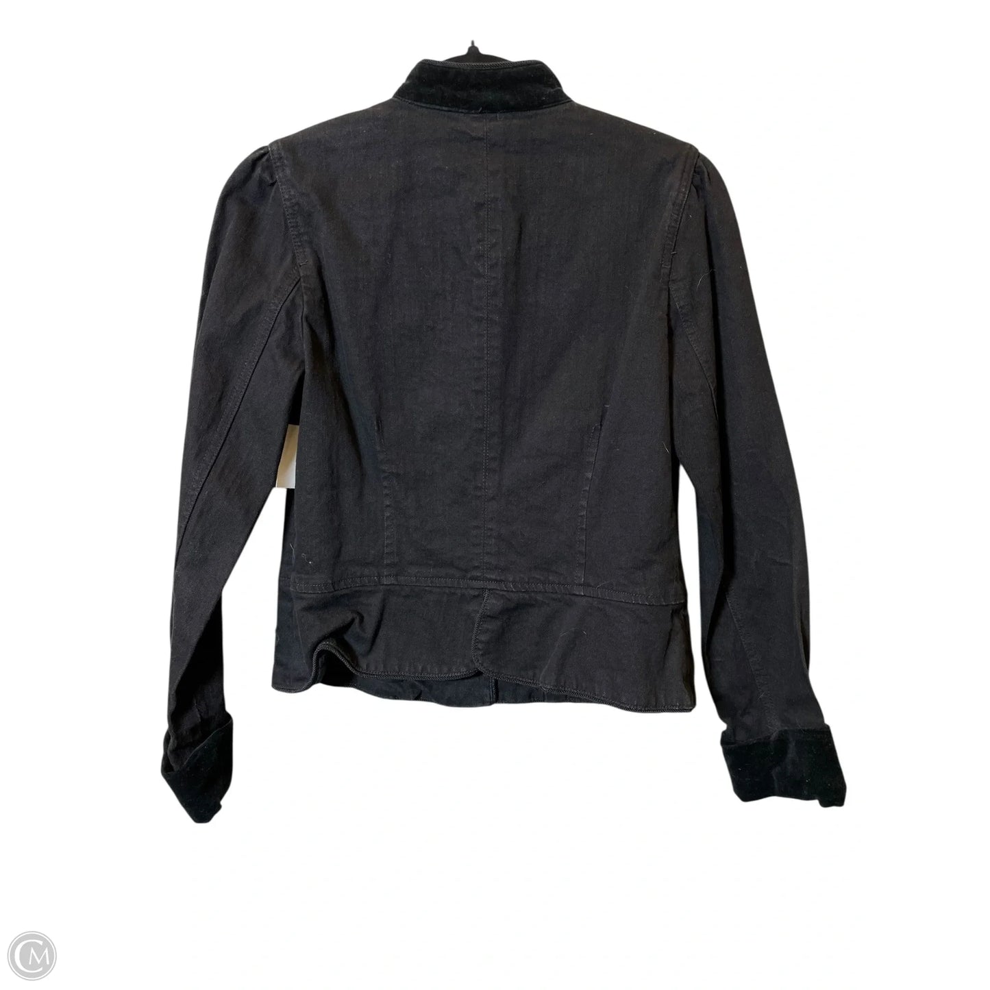 Jacket Denim By Lauren By Ralph Lauren In Black, Size: M