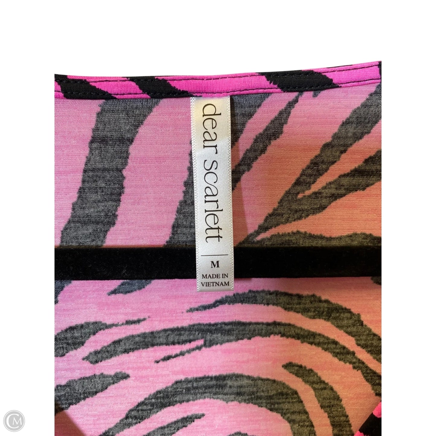 Top Short Sleeve By Clothes Mentor In Animal Print, Size: M