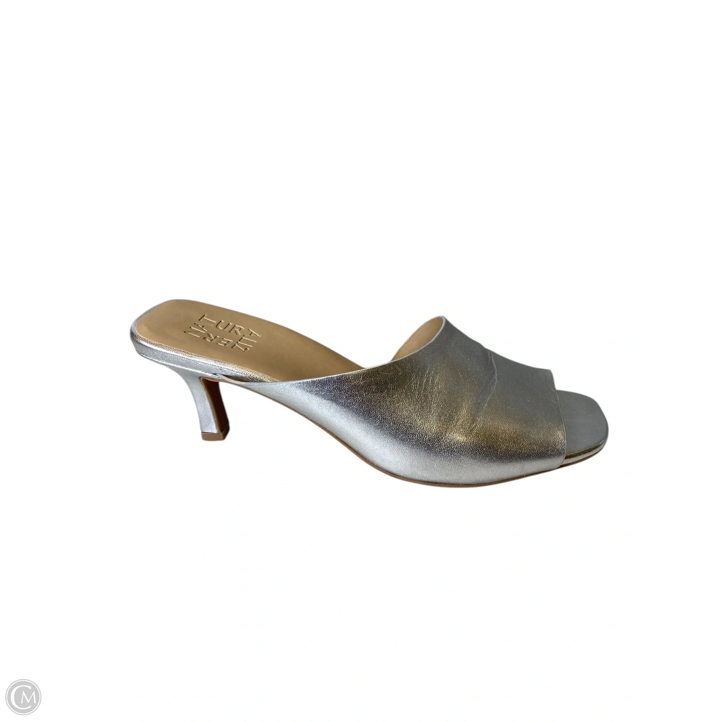Shoes Heels Block By Naturalizer In Silver, Size: 9.5