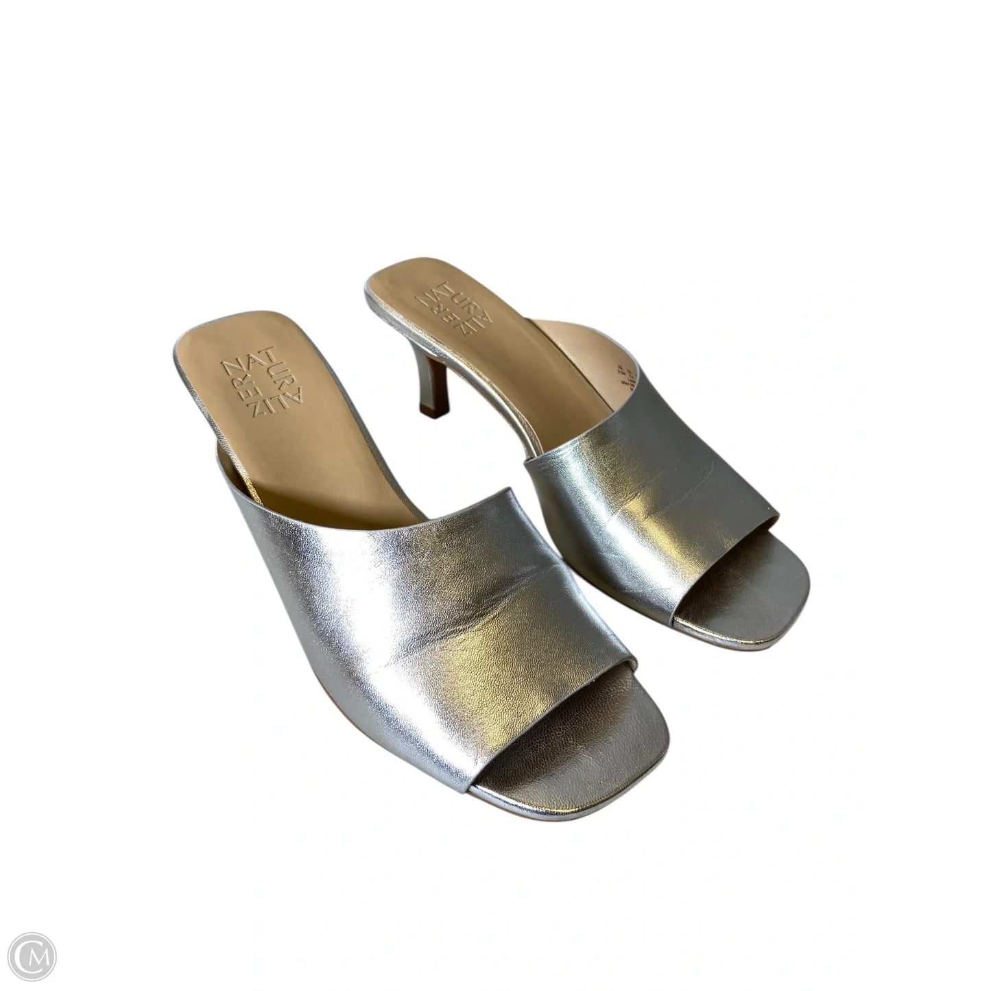 Shoes Heels Block By Naturalizer In Silver, Size: 9.5