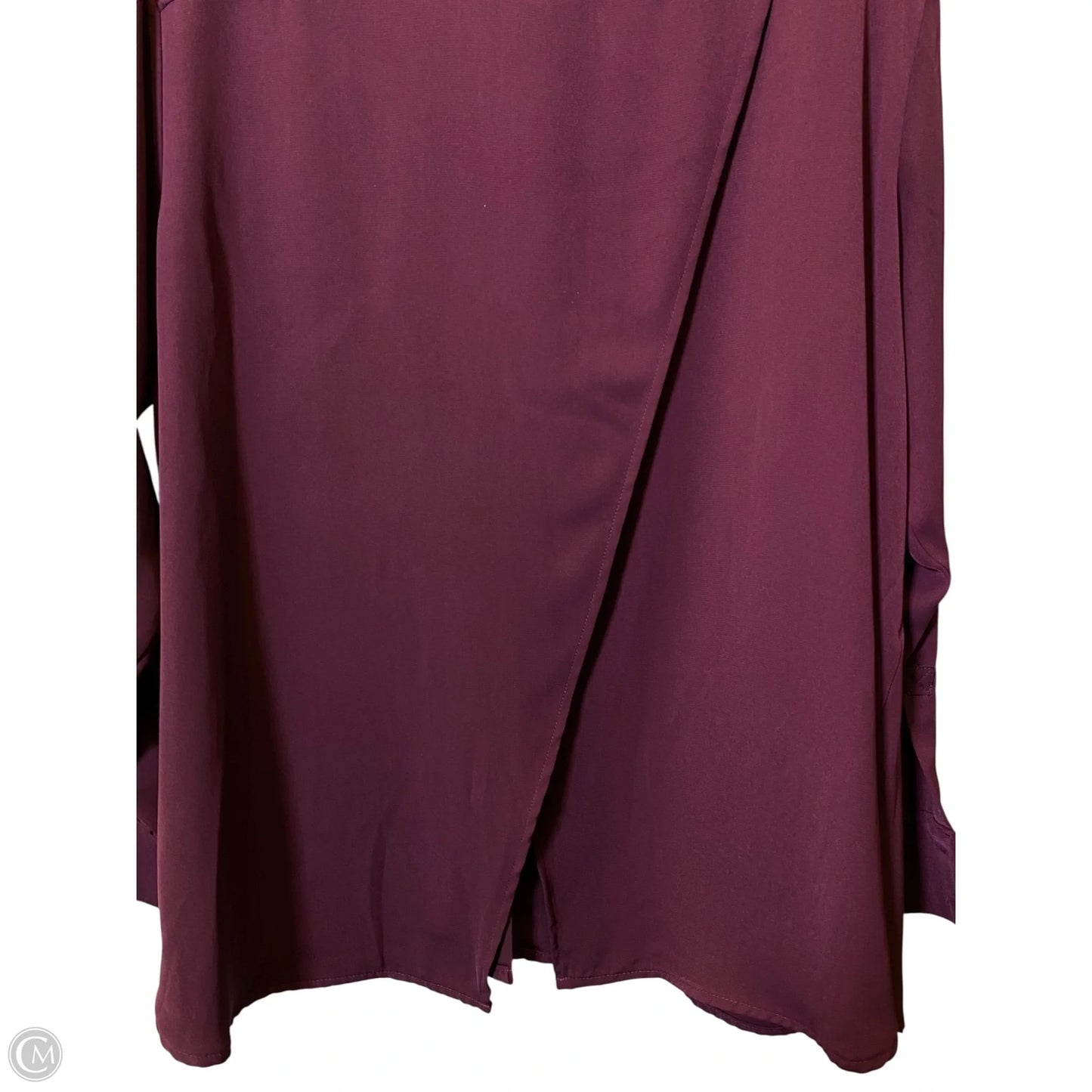 Blouse Long Sleeve By Rachel Roy In Maroon, Size: 2x