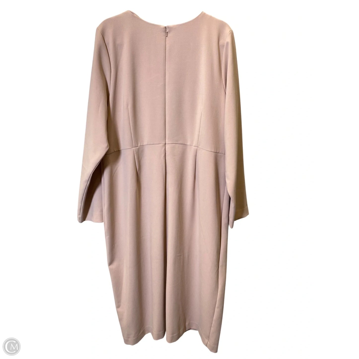 Dress Casual Midi By Nordstrom In Pink, Size: 2x