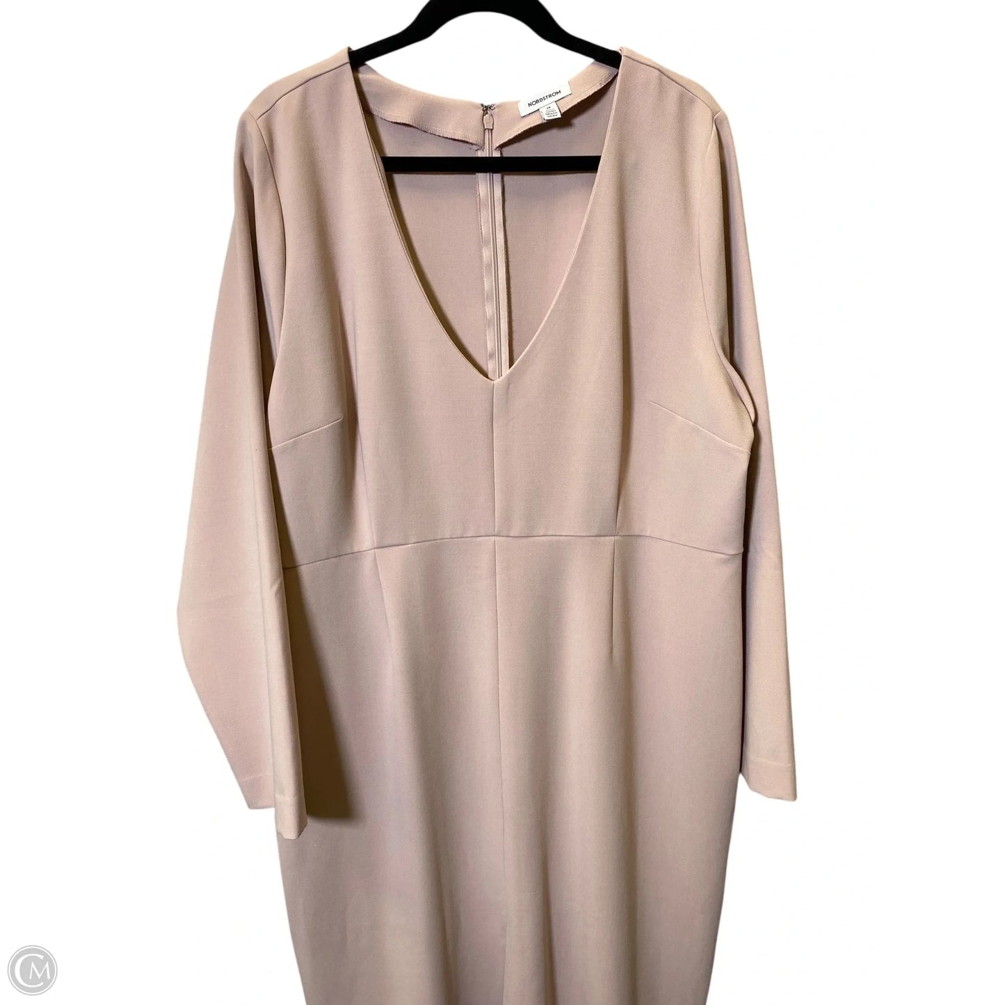 Dress Casual Midi By Nordstrom In Pink, Size: 2x