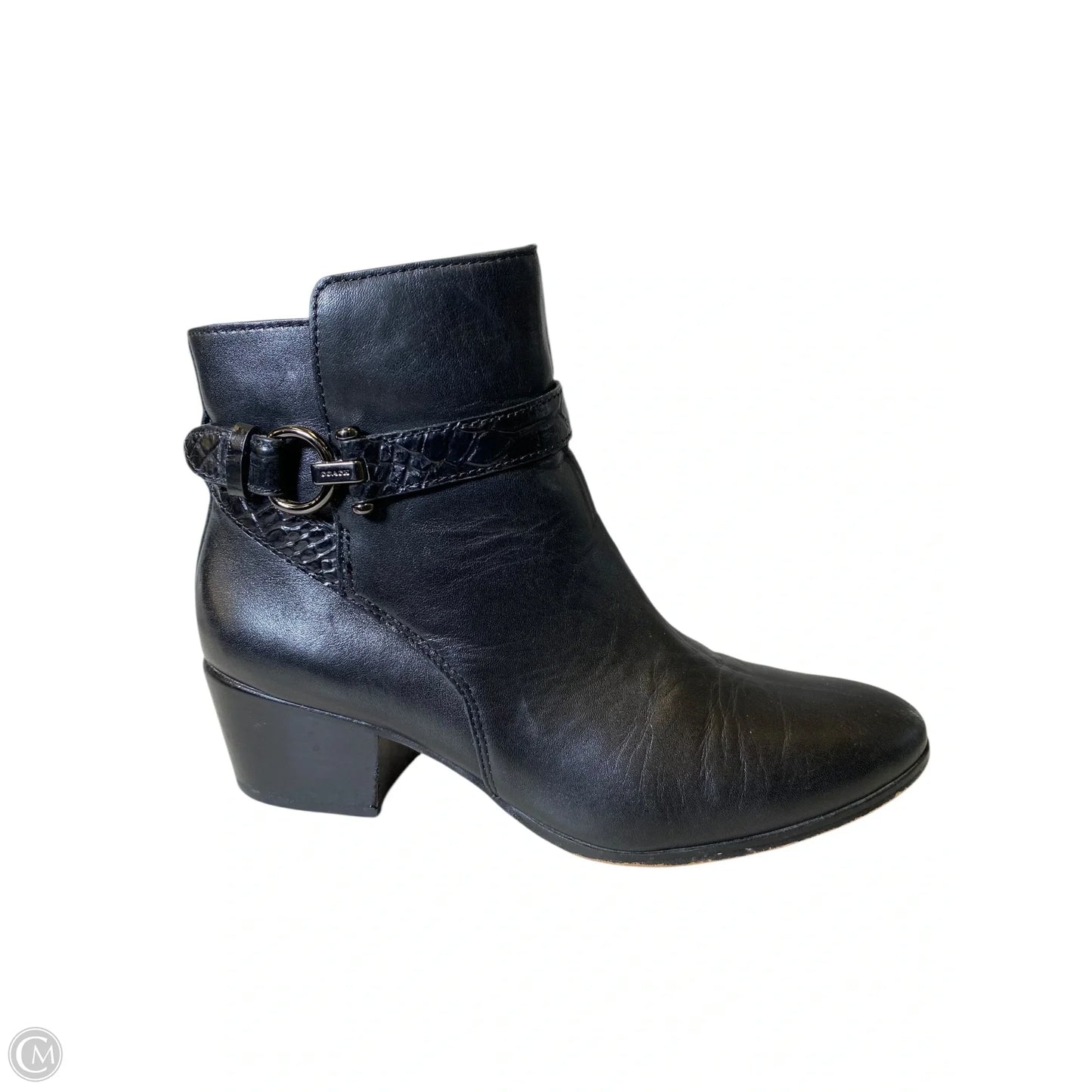 Boots Designer By Coach In Black, Size: 7